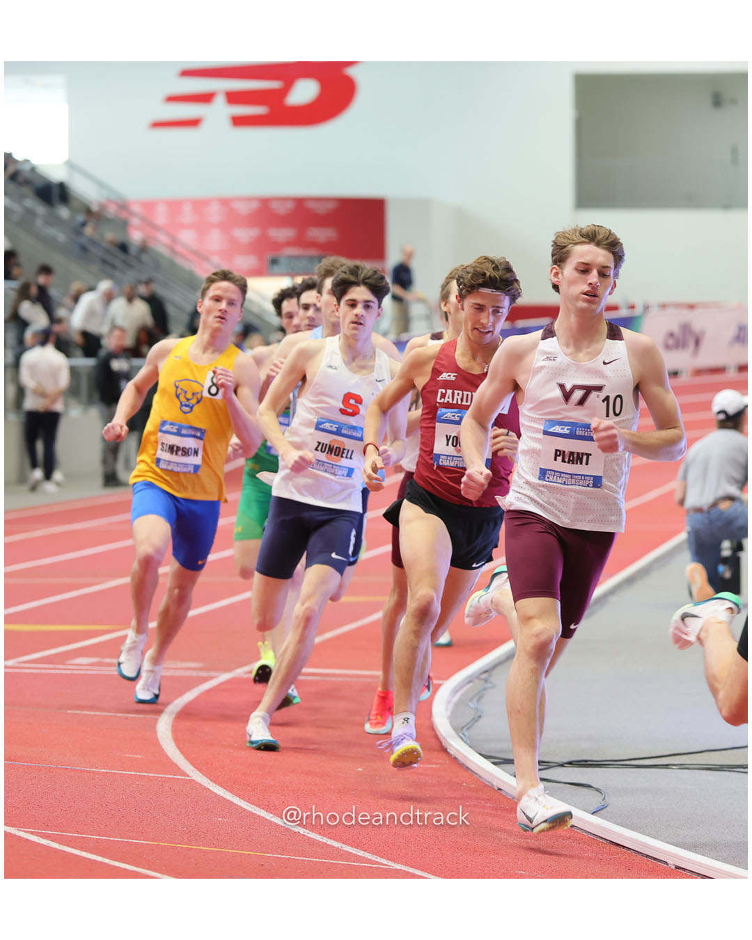 Nicholas Plant, Virginia Tech, SR, #622 - 2026 ACC Championships - the TRACK at New Balance - Boston, Massachusetts - February 28, 2026 – 2…