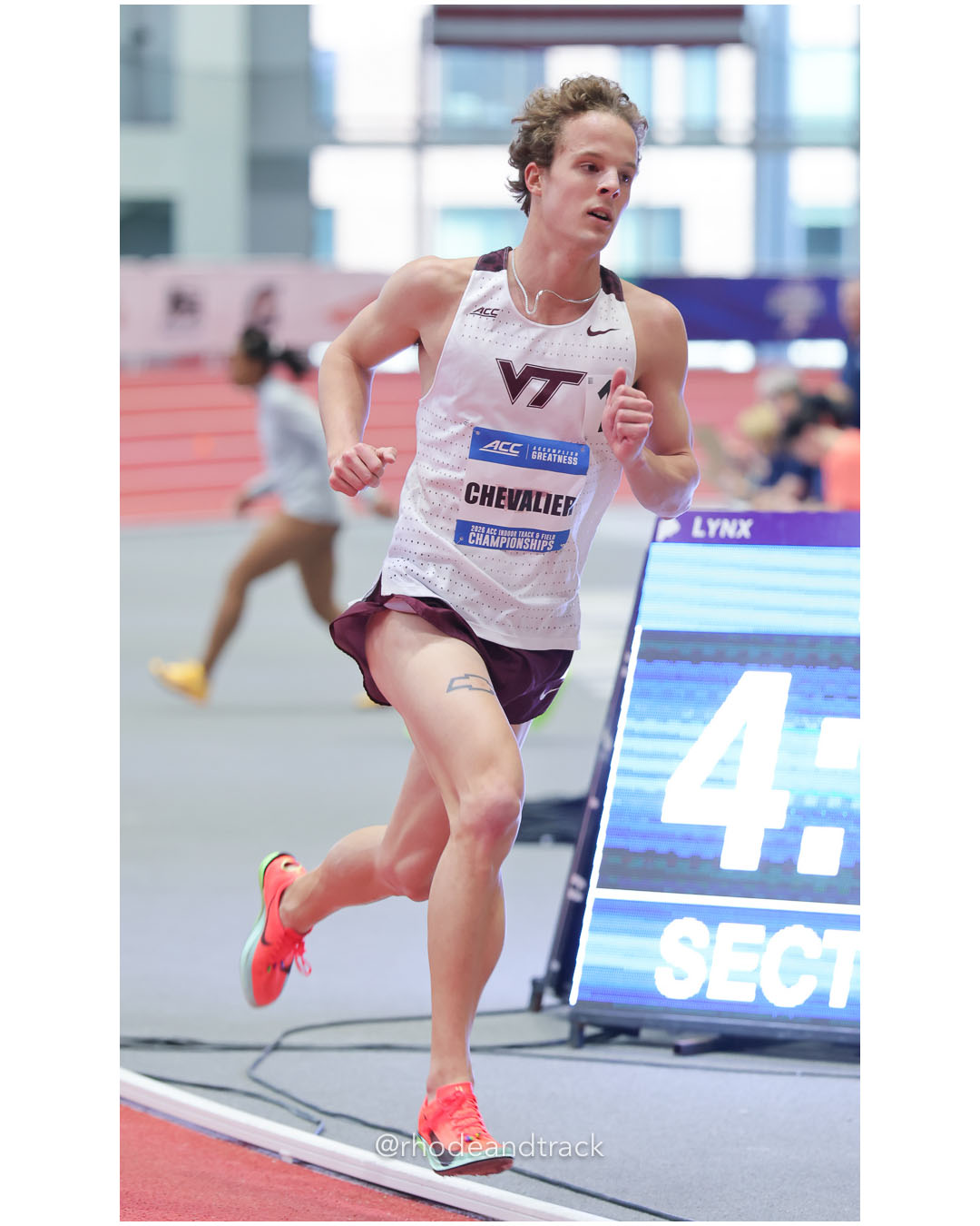 Ryan Chevalier, Virginia Tech, JR, #605 - 2026 ACC Championships - the TRACK at New Balance - Boston, Massachusetts - February 28, 2026 File: ./260228-ACC-Championships-2026-Boston-MA-235-296A2763.jpg Ryan Chevalier, Virginia Tech, JR, #605 - 2026 ACC Championships - the TRACK at New Balance - Boston, Massachusetts - February 28, 2026 – 2…