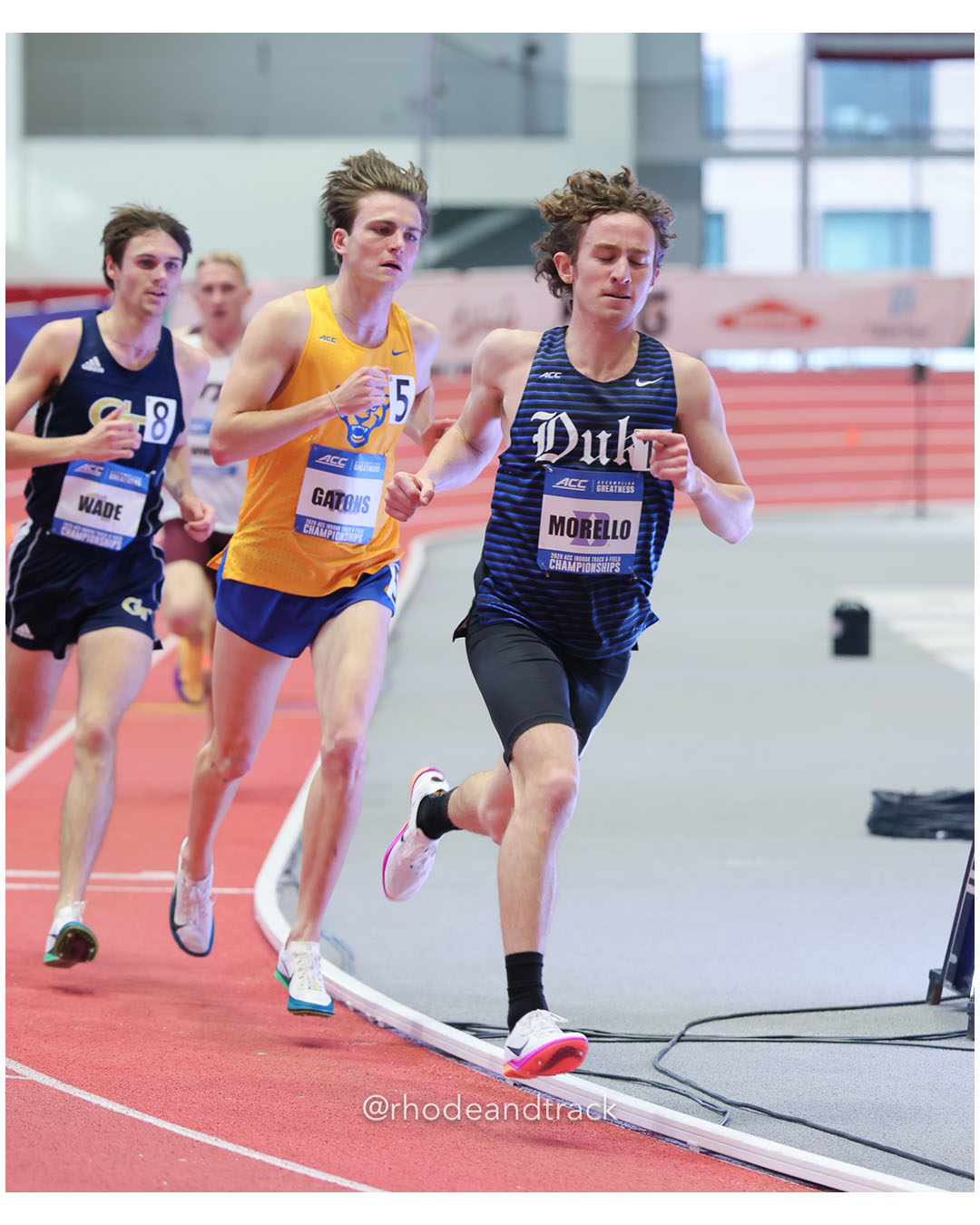 Sean Morello, Duke, SO, #396; Taylor Wade, Georgia Tech, JR, #442 - 2026 ACC Championships - the TRACK at New Balance - Boston, Massachusetts - February 28, 2026 File: ./260228-ACC-Championships-2026-Boston-MA-239-296A2882.jpg Sean Morello, Duke, SO, #396; Taylor Wade, Georgia Tech, JR, #442 - 2026 ACC Championships - the TRACK at New Balance - Boston, Massachuset…