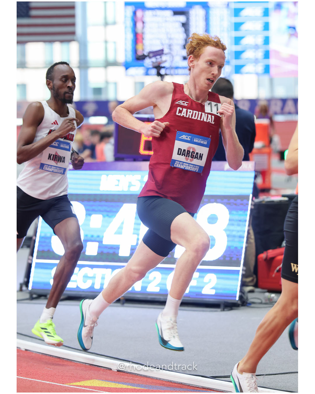 James Dargan, Stanford, SO, #553; Geoffrey Kirwa, Louisville, SO, #452 - 2026 ACC Championships - the TRACK at New Balance - Boston, Massachusetts - February 28, 2026 File: ./260228-ACC-Championships-2026-Boston-MA-271-296A3953.jpg James Dargan, Stanford, SO, #553; Geoffrey Kirwa, Louisville, SO, #452 - 2026 ACC Championships - the TRACK at New Balance - Boston, Massac…