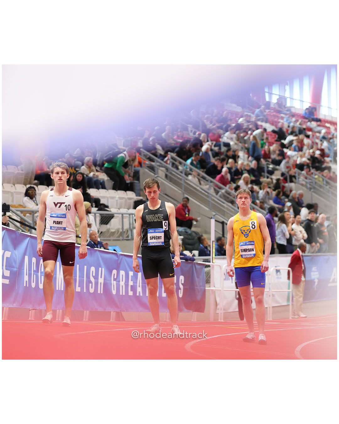 Paul Specht, Wake Forest, SR, #637; Nicholas Plant, Virginia Tech, SR, #622 - 2026 ACC Championships - the TRACK at New Balance - Boston, M…