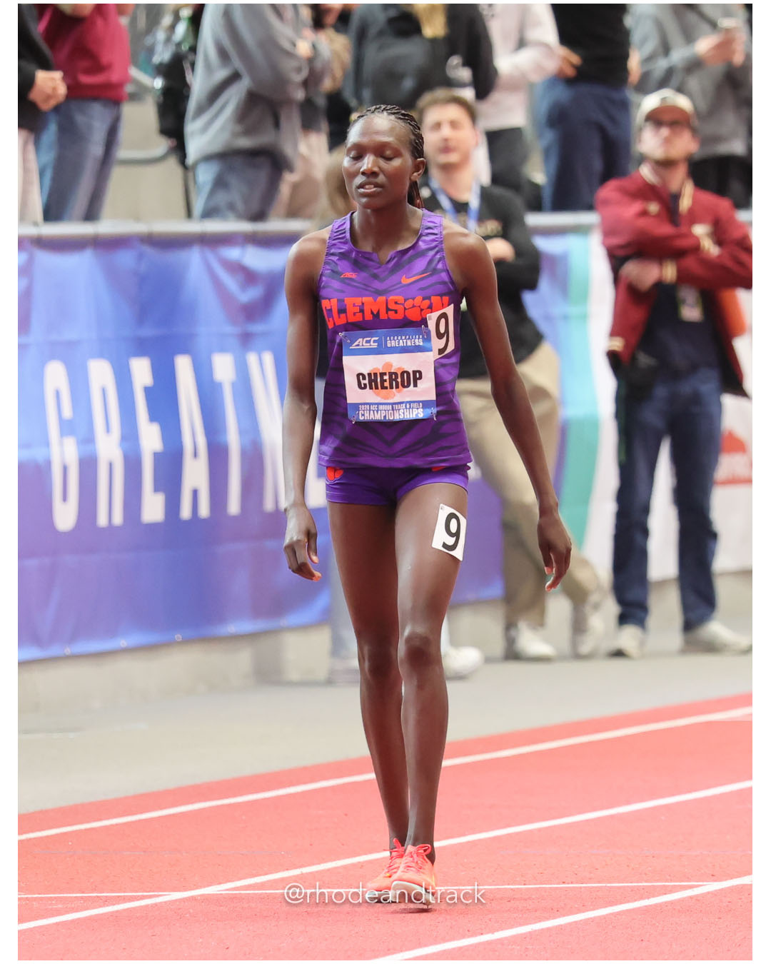 Nancy Cherop, Clemson, FR, #38 - 2026 ACC Championships - the TRACK at New Balance - Boston, Massachusetts - February 28, 2026 – 2026 ACC I…