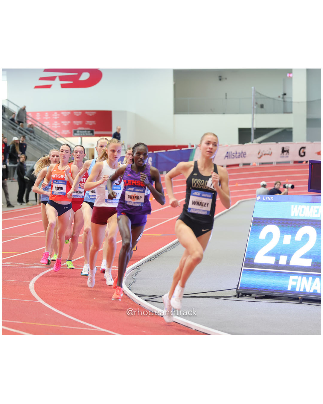 Nancy Cherop, Clemson, FR, #38 - 2026 ACC Championships - the TRACK at New Balance - Boston, Massachusetts - February 28, 2026 – 2026 ACC I…