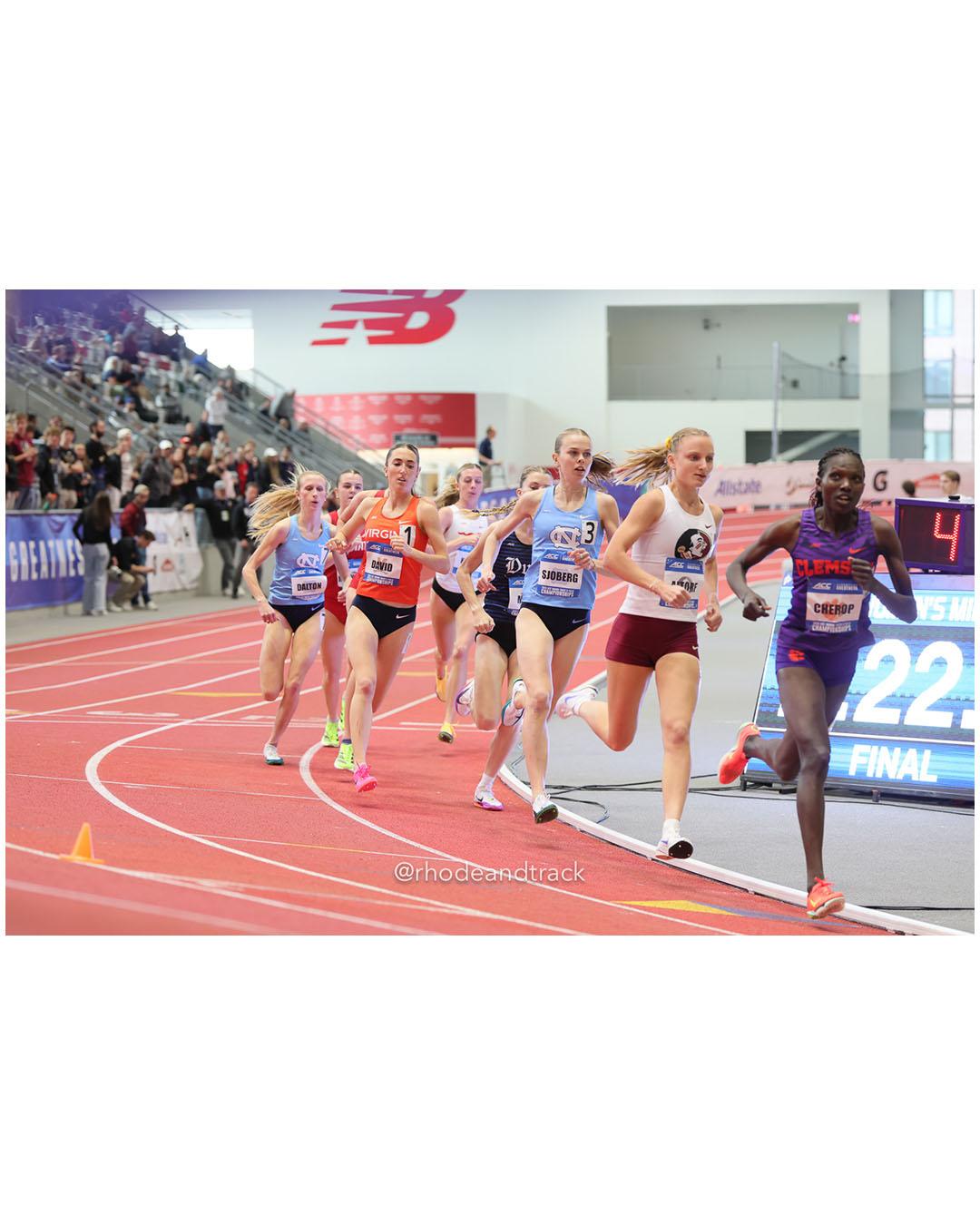 Nancy Cherop, Clemson, FR, #38 - 2026 ACC Championships - the TRACK at New Balance - Boston, Massachusetts - February 28, 2026 – 2026 ACC I…