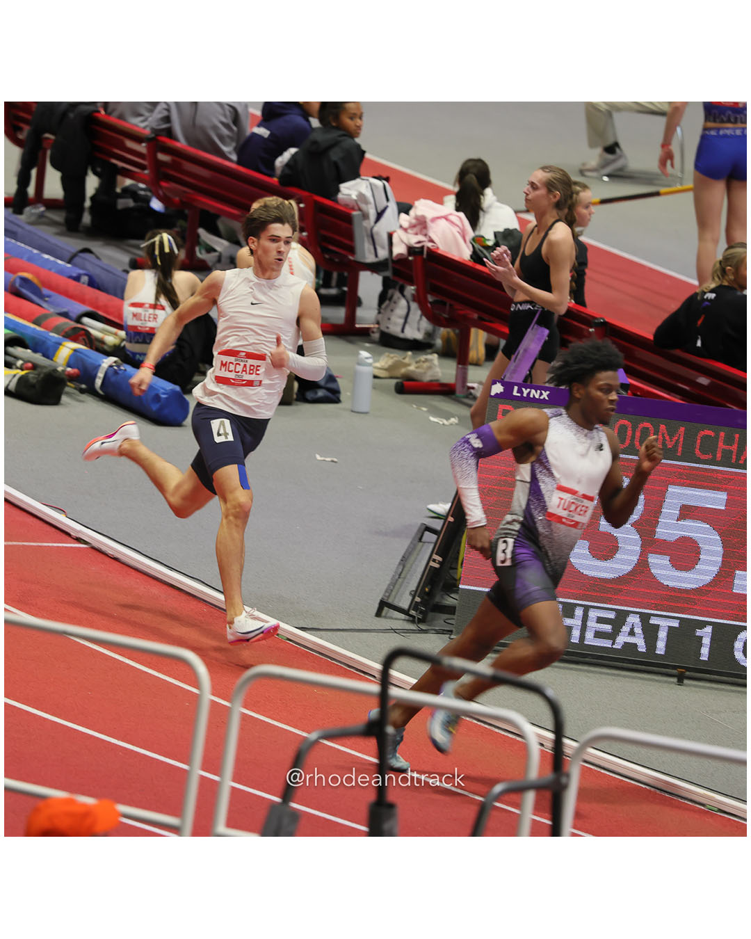 Cameron Tucker - Brenan McCabe - Boys 400m - New Balance Indoor Nationals 2026 - the TRACK at New Balance - Boston, Massachusetts - March 1…