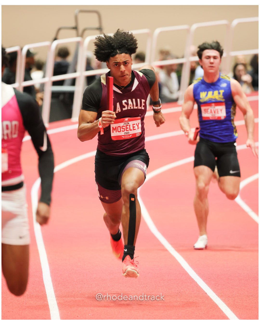 Jalen Moseley - La Salle Academy - Boys 4x200m Relay - New Balance Indoor Nationals 2026 - the TRACK at New Balance - Boston, Massachusetts - March 14, 2026 File: ./dir-Boys-4x200m-Relay/260314-2026-New-Balance-Indoor-Nationals-Boston-MA-Saturday-635-296A5417.jpg Jalen Moseley - La Salle Academy - Boys 4x200m Relay - New Balance Indoor Nationals 2026 - the TRACK at New Balance - Boston, Massachusetts…