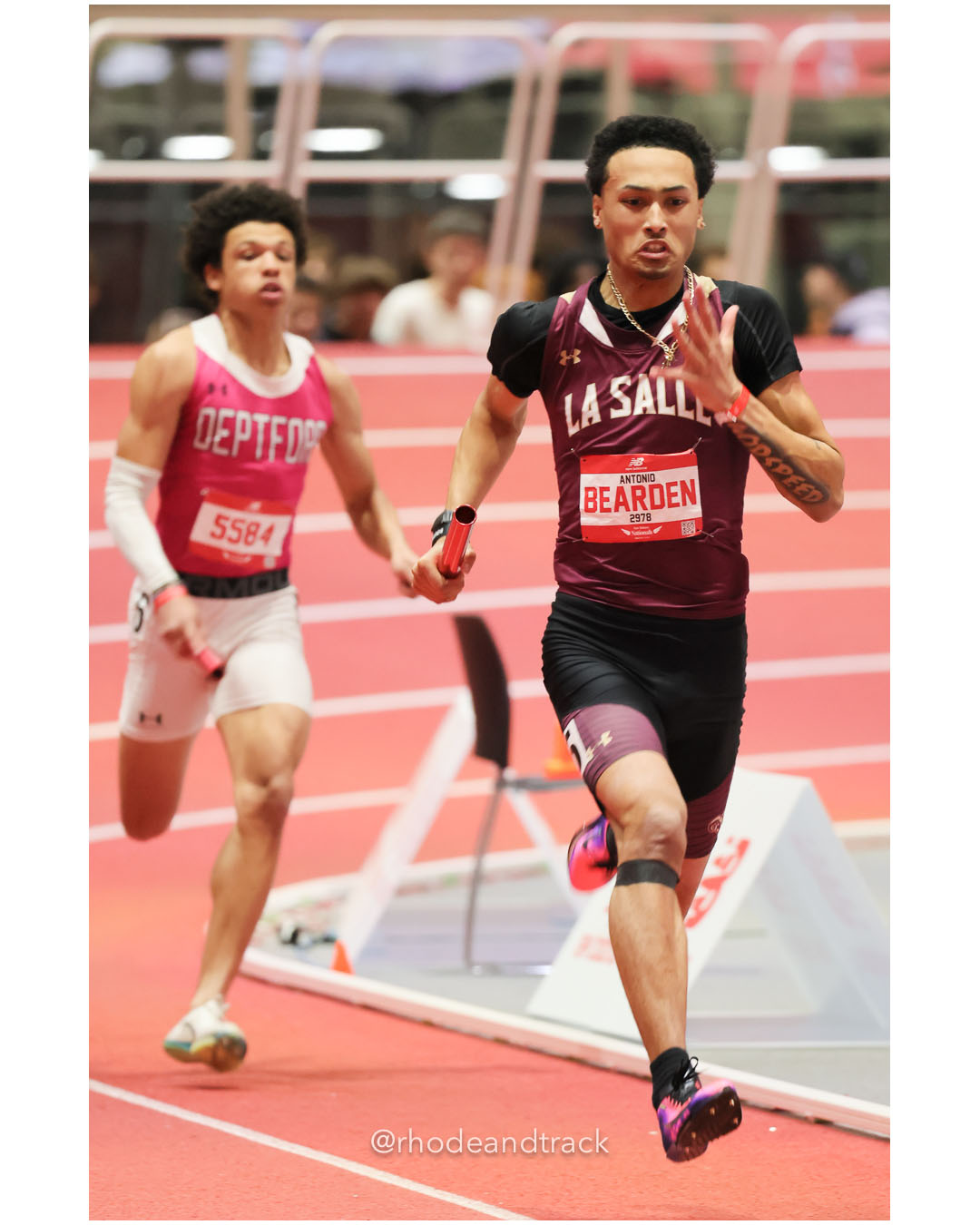 Antonio Bearden - La Salle Academy - Boys 4x200m Relay - New Balance Indoor Nationals 2026 - the TRACK at New Balance - Boston, Massachusetts - March 14, 2026 File: ./dir-Boys-4x200m-Relay/260314-2026-New-Balance-Indoor-Nationals-Boston-MA-Saturday-645-296A5755.jpg Antonio Bearden - La Salle Academy - Boys 4x200m Relay - New Balance Indoor Nationals 2026 - the TRACK at New Balance - Boston, Massachuset…