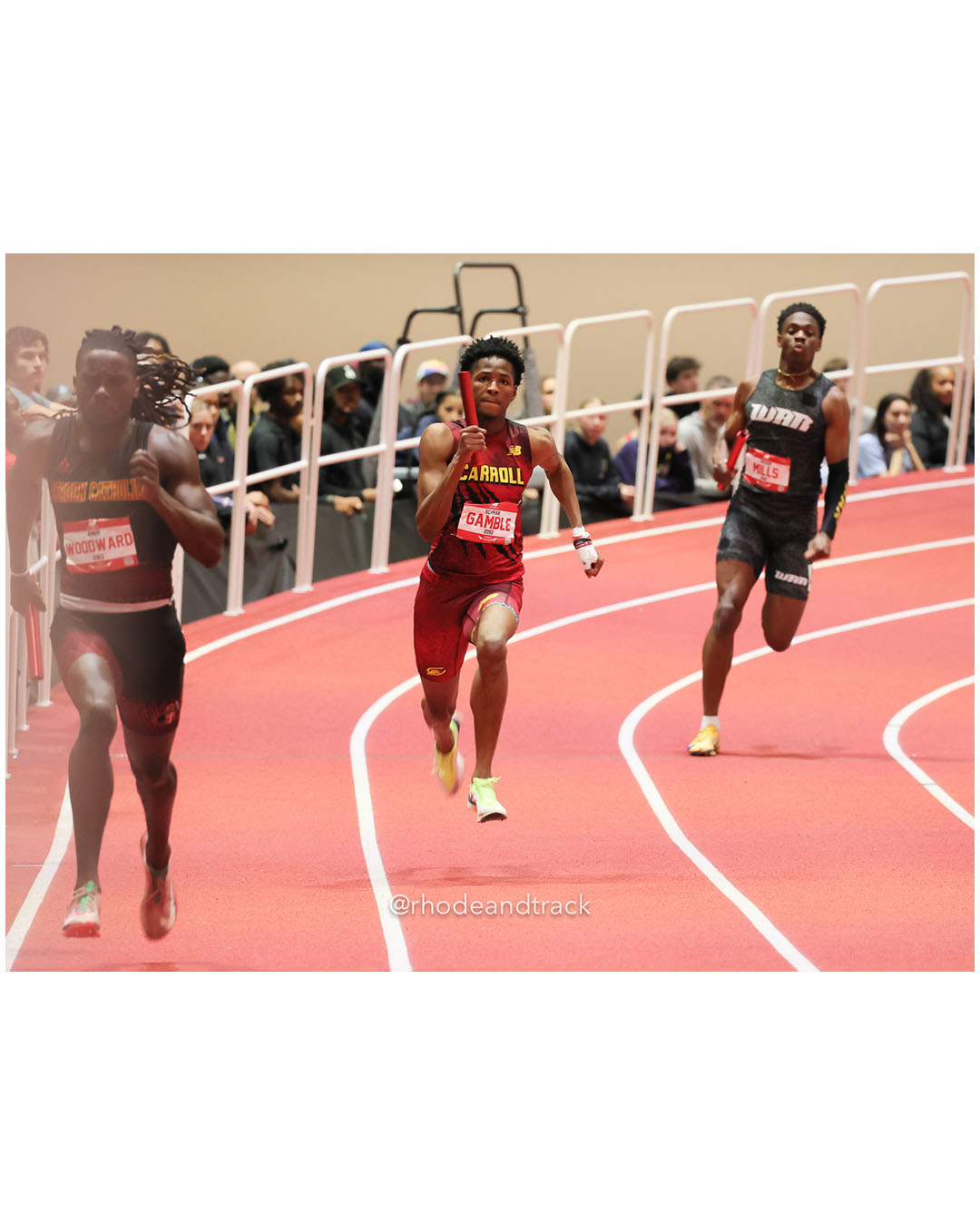 Schmar Gamble - Archbishop Carroll - Boys 4x200m Relay - New Balance Indoor Nationals 2026 - the TRACK at New Balance - Boston, Massachusetts - March 14, 2026 File: ./dir-Boys-4x200m-Relay/260314-2026-New-Balance-Indoor-Nationals-Boston-MA-Saturday-653-296A6239.jpg Schmar Gamble - Archbishop Carroll - Boys 4x200m Relay - New Balance Indoor Nationals 2026 - the TRACK at New Balance - Boston, Massachuset…