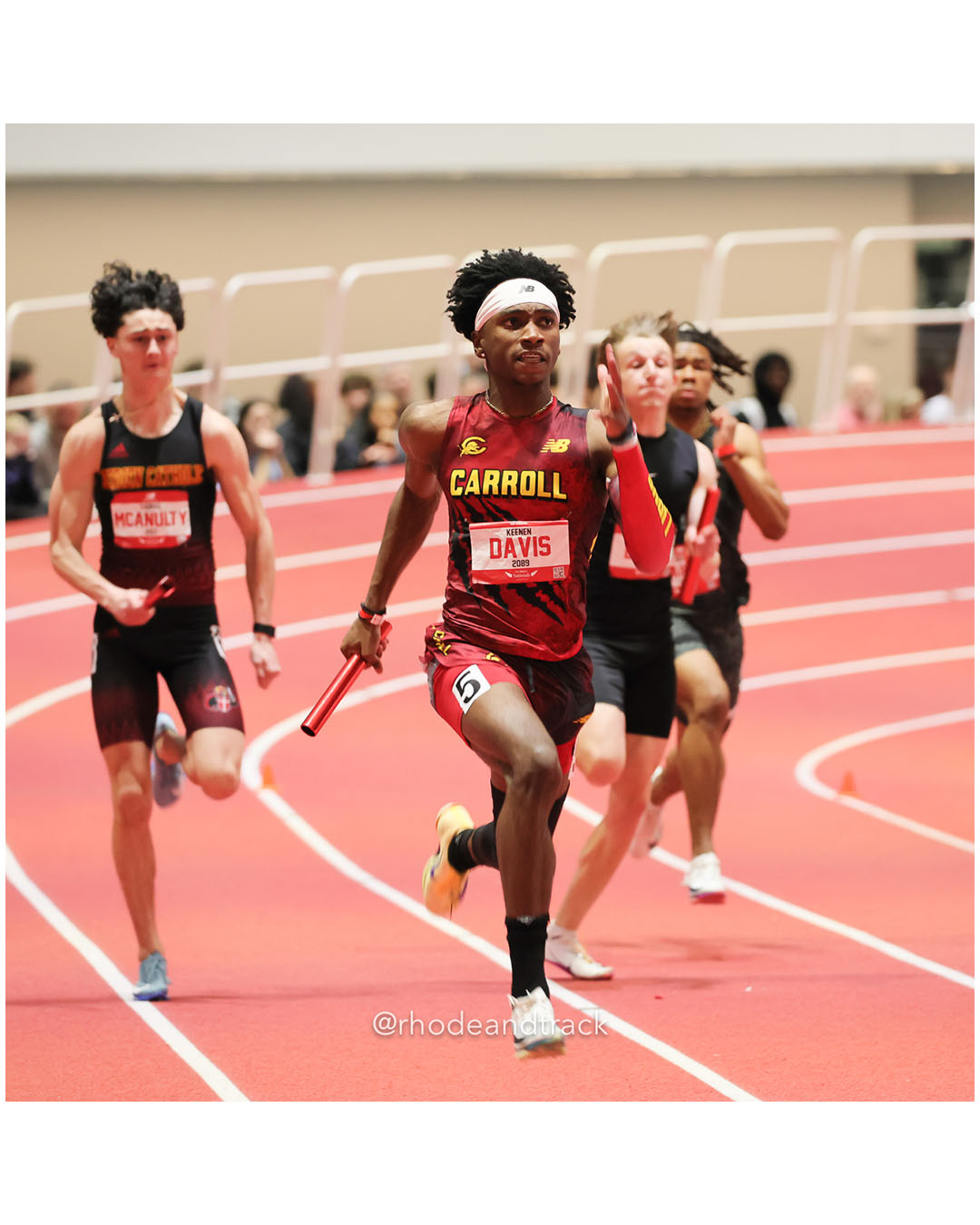 Keenan Davis - Archbishop Carroll - Boys 4x200m Relay - New Balance Indoor Nationals 2026 - the TRACK at New Balance - Boston, Massachusetts - March 14, 2026 File: ./dir-Boys-4x200m-Relay/260314-2026-New-Balance-Indoor-Nationals-Boston-MA-Saturday-655-296A6476.jpg Keenan Davis - Archbishop Carroll - Boys 4x200m Relay - New Balance Indoor Nationals 2026 - the TRACK at New Balance - Boston, Massachusett…