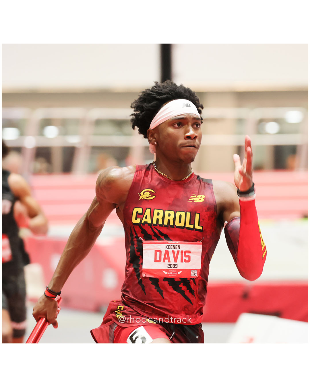 Keenan Davis - Archbishop Carroll - Boys 4x200m Relay - New Balance Indoor Nationals 2026 - the TRACK at New Balance - Boston, Massachusetts - March 14, 2026 File: ./dir-Boys-4x200m-Relay/260314-2026-New-Balance-Indoor-Nationals-Boston-MA-Saturday-656-296A6513.jpg Keenan Davis - Archbishop Carroll - Boys 4x200m Relay - New Balance Indoor Nationals 2026 - the TRACK at New Balance - Boston, Massachusett…