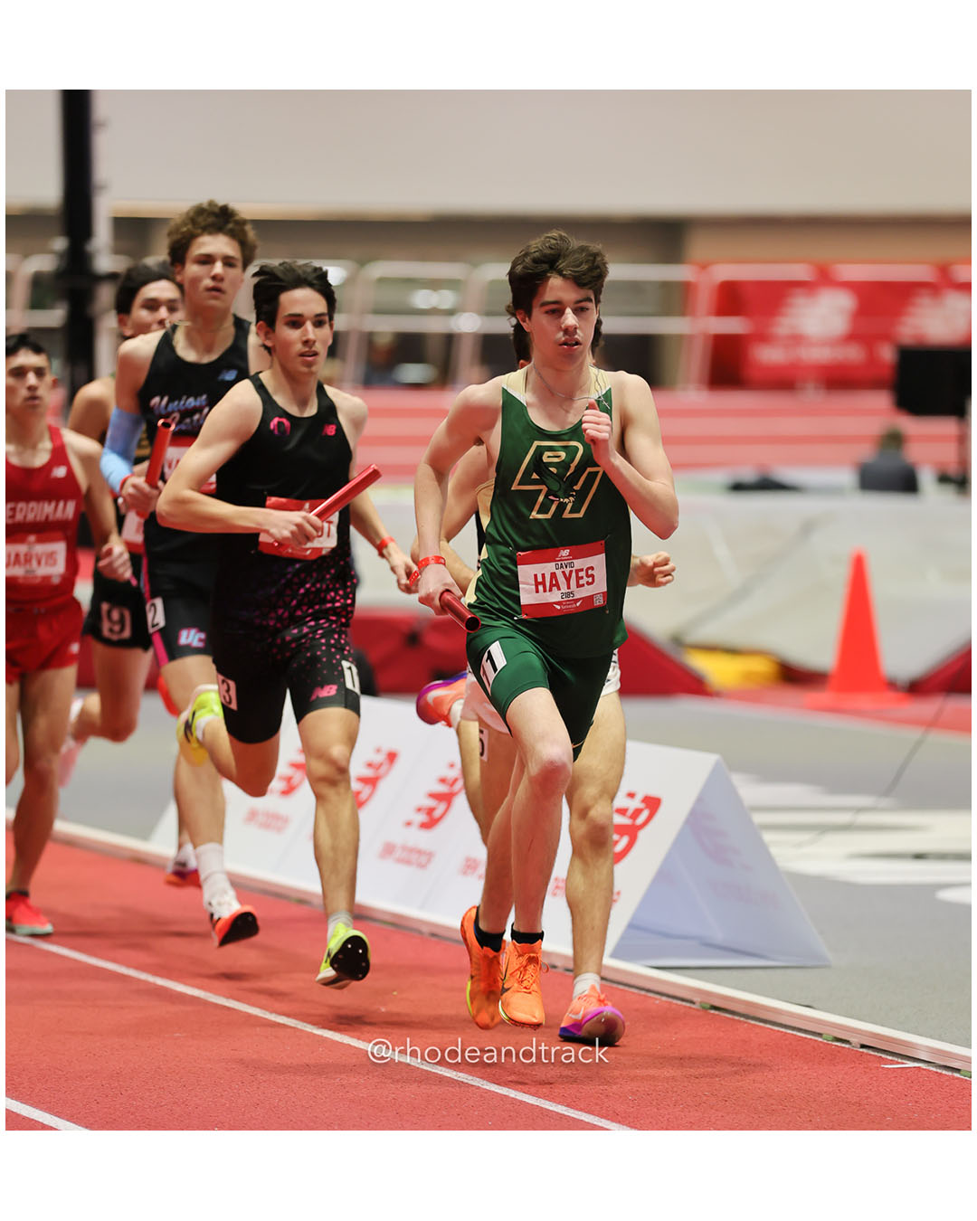 David Hayes, Bishop Hendricken - Boys 4xMile - New Balance Indoor Nationals 2026 - the TRACK at New Balance - Boston, Massachusetts - March 14, 2026 File: ./dir-Boys-4xMile-Relay/260314-2026-New-Balance-Indoor-Nationals-Boston-MA-Saturday-470-296A0011.jpg David Hayes, Bishop Hendricken - Boys 4xMile - New Balance Indoor Nationals 2026 - the TRACK at New Balance - Boston, Massachusetts - March…