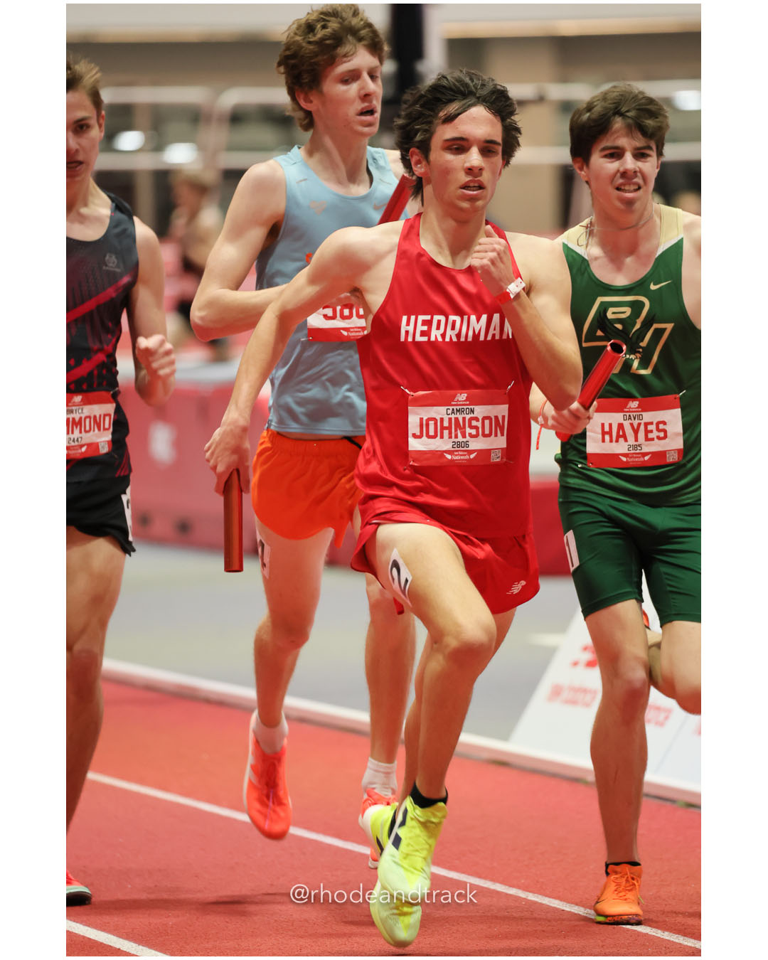 Camron Johnson, Herriman Utah - Boys 4xMile - New Balance Indoor Nationals 2026 - the TRACK at New Balance - Boston, Massachusetts - March 14, 2026 File: ./dir-Boys-4xMile-Relay/260314-2026-New-Balance-Indoor-Nationals-Boston-MA-Saturday-496-296A0622.jpg Camron Johnson, Herriman Utah - Boys 4xMile - New Balance Indoor Nationals 2026 - the TRACK at New Balance - Boston, Massachusetts - March…