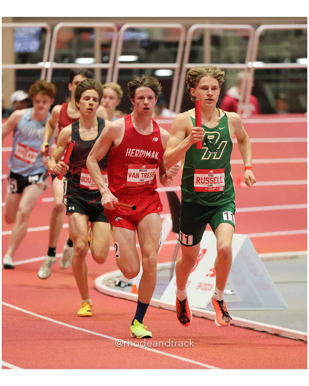 Fred Russell, Bishop Hendricken - Boys 4xMile - New Balance Indoor Nationals 2026 - the TRACK at New Balance - Boston, Massachusetts - Marc…