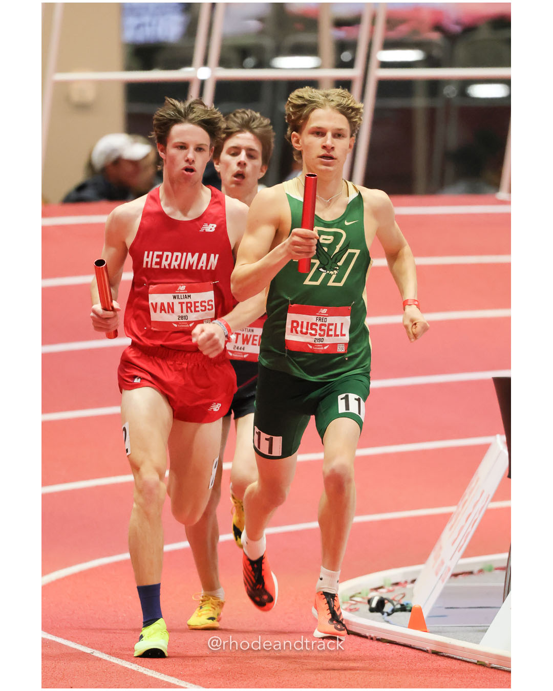 Fred Russell, Bishop Hendricken - Boys 4xMile - New Balance Indoor Nationals 2026 - the TRACK at New Balance - Boston, Massachusetts - Marc…