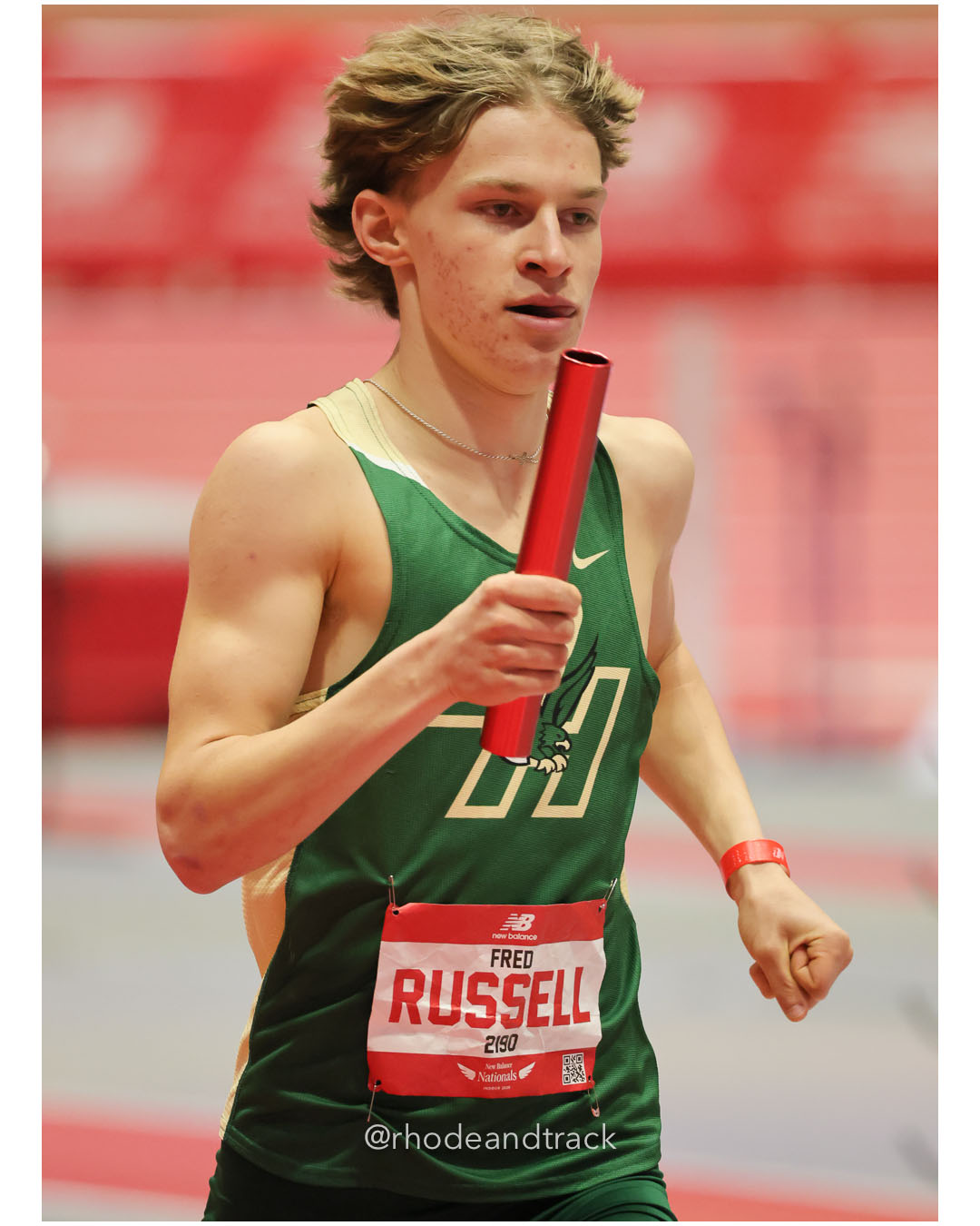 Fred Russell, Bishop Hendricken - Boys 4xMile - New Balance Indoor Nationals 2026 - the TRACK at New Balance - Boston, Massachusetts - Marc…