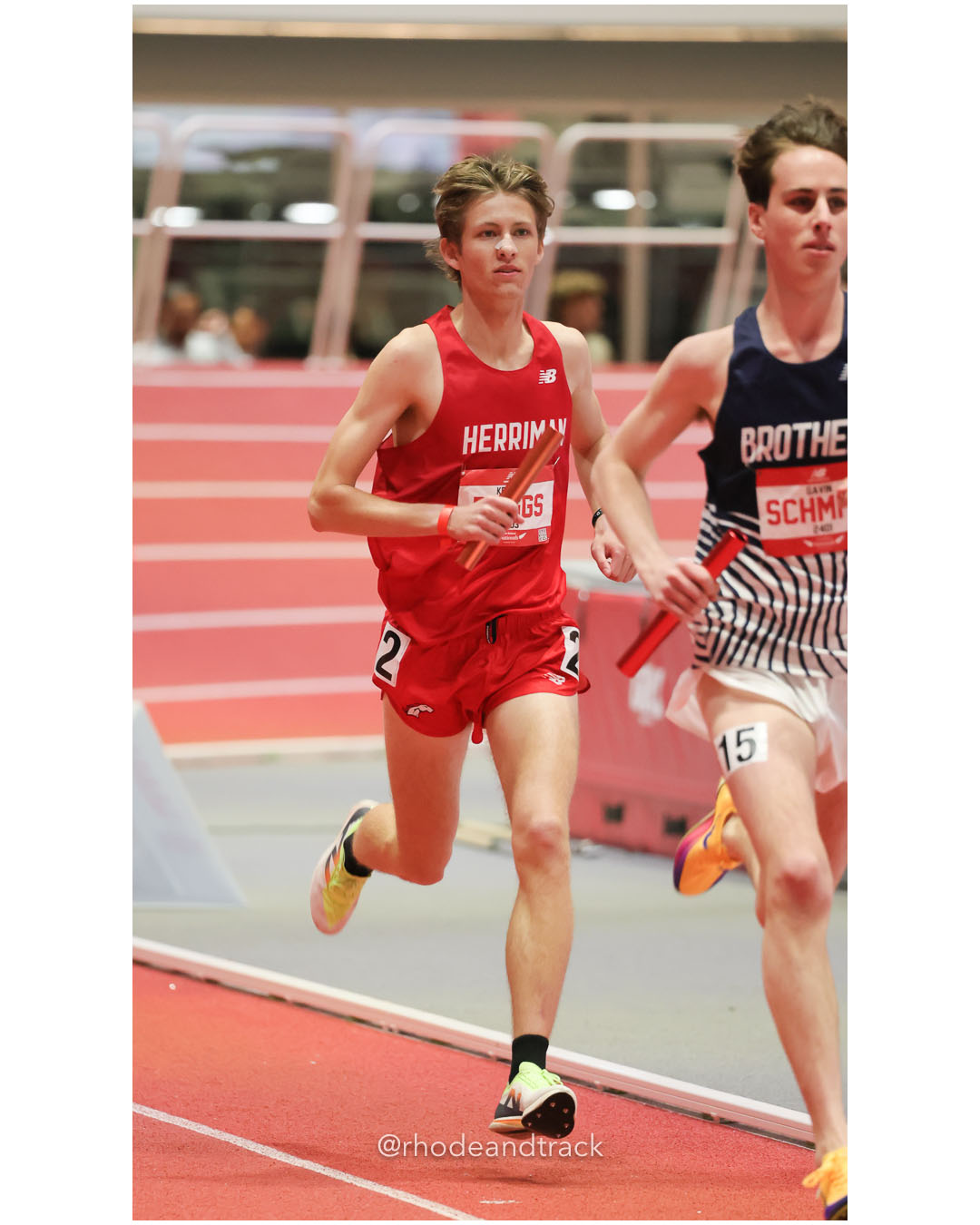 Kenneth Briggs, Herriman Utah - Boys 4xMile - New Balance Indoor Nationals 2026 - the TRACK at New Balance - Boston, Massachusetts - March…