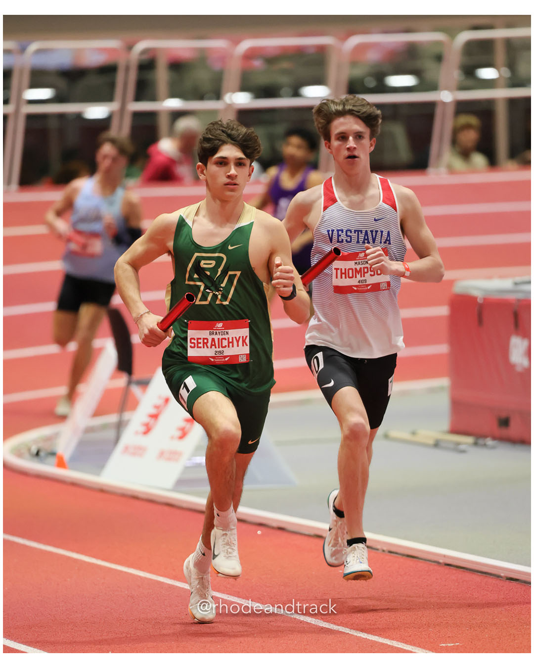Brayden Seraichyk, Bishop Hendricken - Boys 4xMile - New Balance Indoor Nationals 2026 - the TRACK at New Balance - Boston, Massachusetts -…