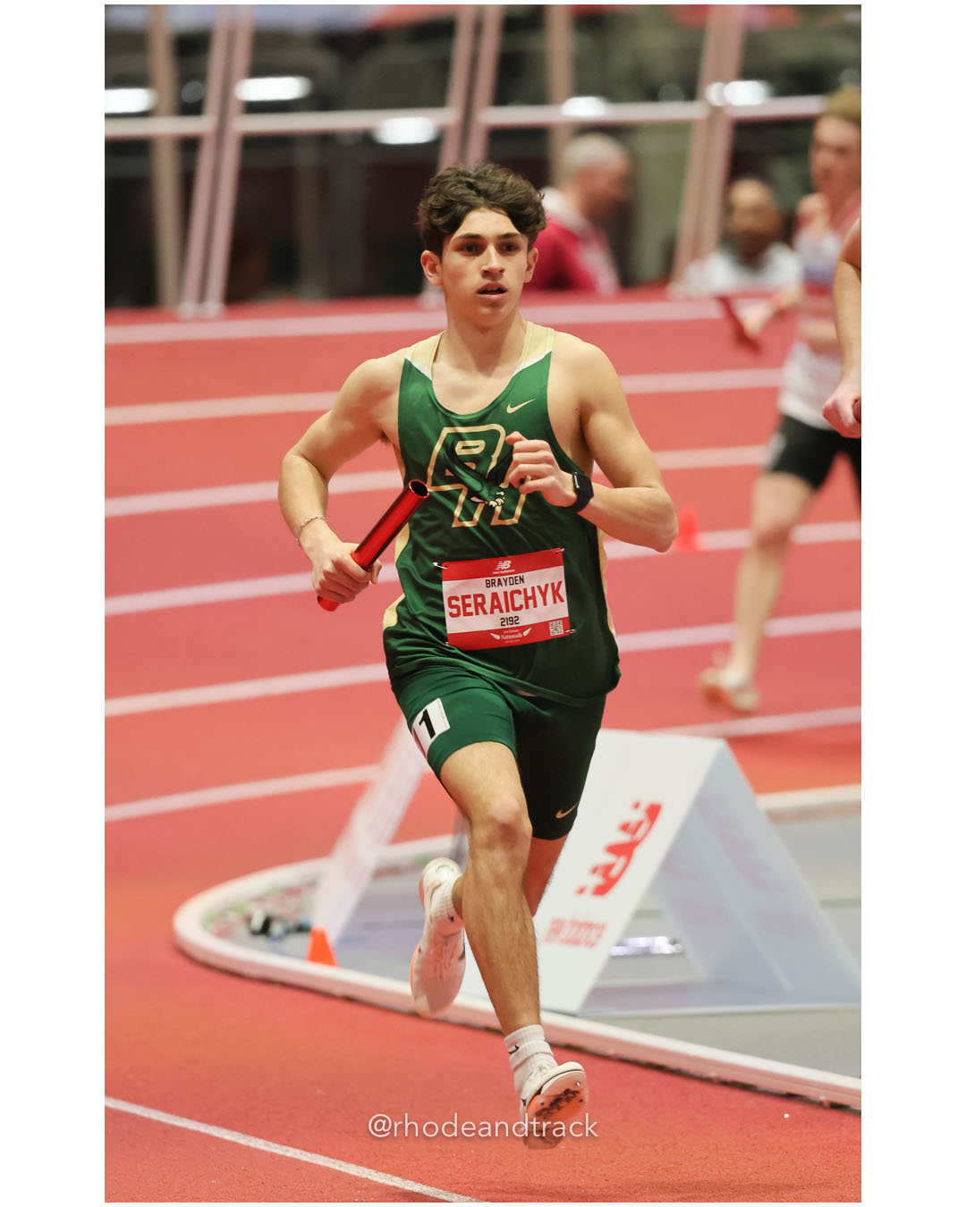Brayden Seraichyk, Bishop Hendricken - Boys 4xMile - New Balance Indoor Nationals 2026 - the TRACK at New Balance - Boston, Massachusetts -…