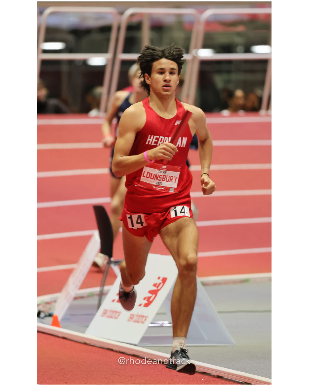 Trevin Lounsbury, Herriman Utah - Boys 4xMile - New Balance Indoor Nationals 2026 - the TRACK at New Balance - Boston, Massachusetts - Marc…
