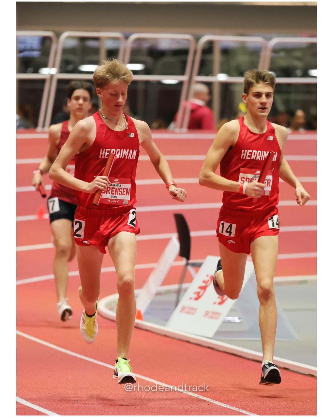 Jackson Spencer, Herriman Utah - Boys 4xMile - New Balance Indoor Nationals 2026 - the TRACK at New Balance - Boston, Massachusetts - March 14, 2026 File: ./dir-Boys-4xMile-Relay/260314-2026-New-Balance-Indoor-Nationals-Boston-MA-Saturday-561-296A2252.jpg Jackson Spencer, Herriman Utah - Boys 4xMile - New Balance Indoor Nationals 2026 - the TRACK at New Balance - Boston, Massachusetts - March…