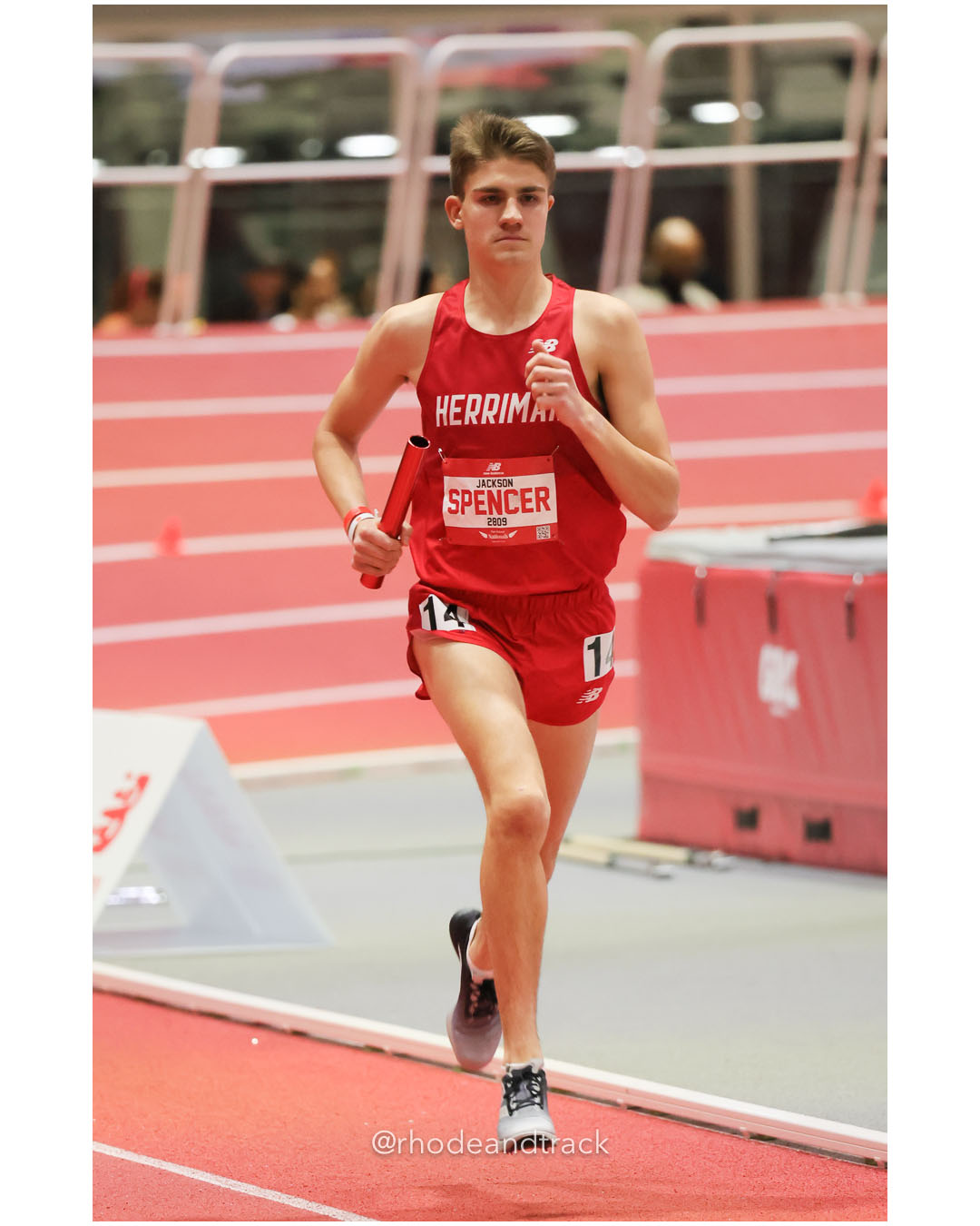 Jackson Spencer, Herriman Utah - Boys 4xMile - New Balance Indoor Nationals 2026 - the TRACK at New Balance - Boston, Massachusetts - March 14, 2026 File: ./dir-Boys-4xMile-Relay/260314-2026-New-Balance-Indoor-Nationals-Boston-MA-Saturday-569-296A2543.jpg Jackson Spencer, Herriman Utah - Boys 4xMile - New Balance Indoor Nationals 2026 - the TRACK at New Balance - Boston, Massachusetts - March…