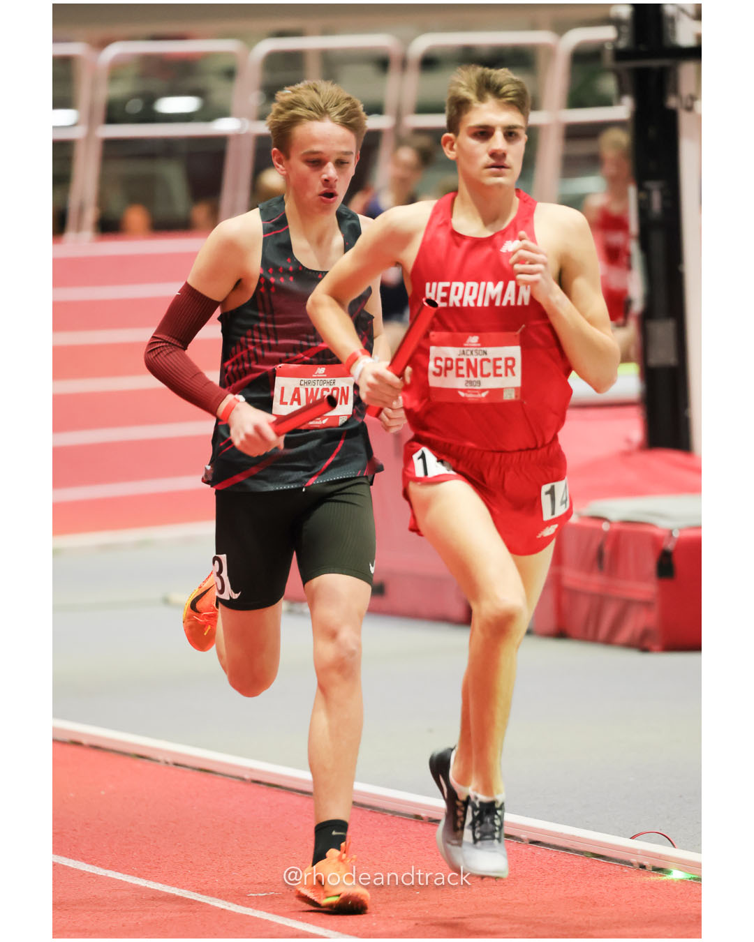 Jackson Spencer, Herriman Utah - Boys 4xMile - New Balance Indoor Nationals 2026 - the TRACK at New Balance - Boston, Massachusetts - March 14, 2026 File: ./dir-Boys-4xMile-Relay/260314-2026-New-Balance-Indoor-Nationals-Boston-MA-Saturday-576-296A2793.jpg Jackson Spencer, Herriman Utah - Boys 4xMile - New Balance Indoor Nationals 2026 - the TRACK at New Balance - Boston, Massachusetts - March…