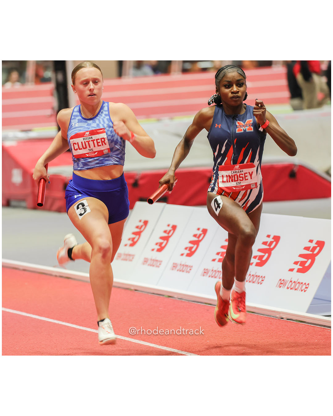 Reegan Clutter - Carleah Lindsey - Girls 4x200m Relay - New Balance Indoor Nationals 2026 - the TRACK at New Balance - Boston, Massachusetts - March 14, 2026 File: ./dir-Girls-4x200m-Relay/260314-2026-New-Balance-Indoor-Nationals-Boston-MA-Saturday-684-296A7828.jpg Reegan Clutter - Carleah Lindsey - Girls 4x200m Relay - New Balance Indoor Nationals 2026 - the TRACK at New Balance - Boston, Massachusett…