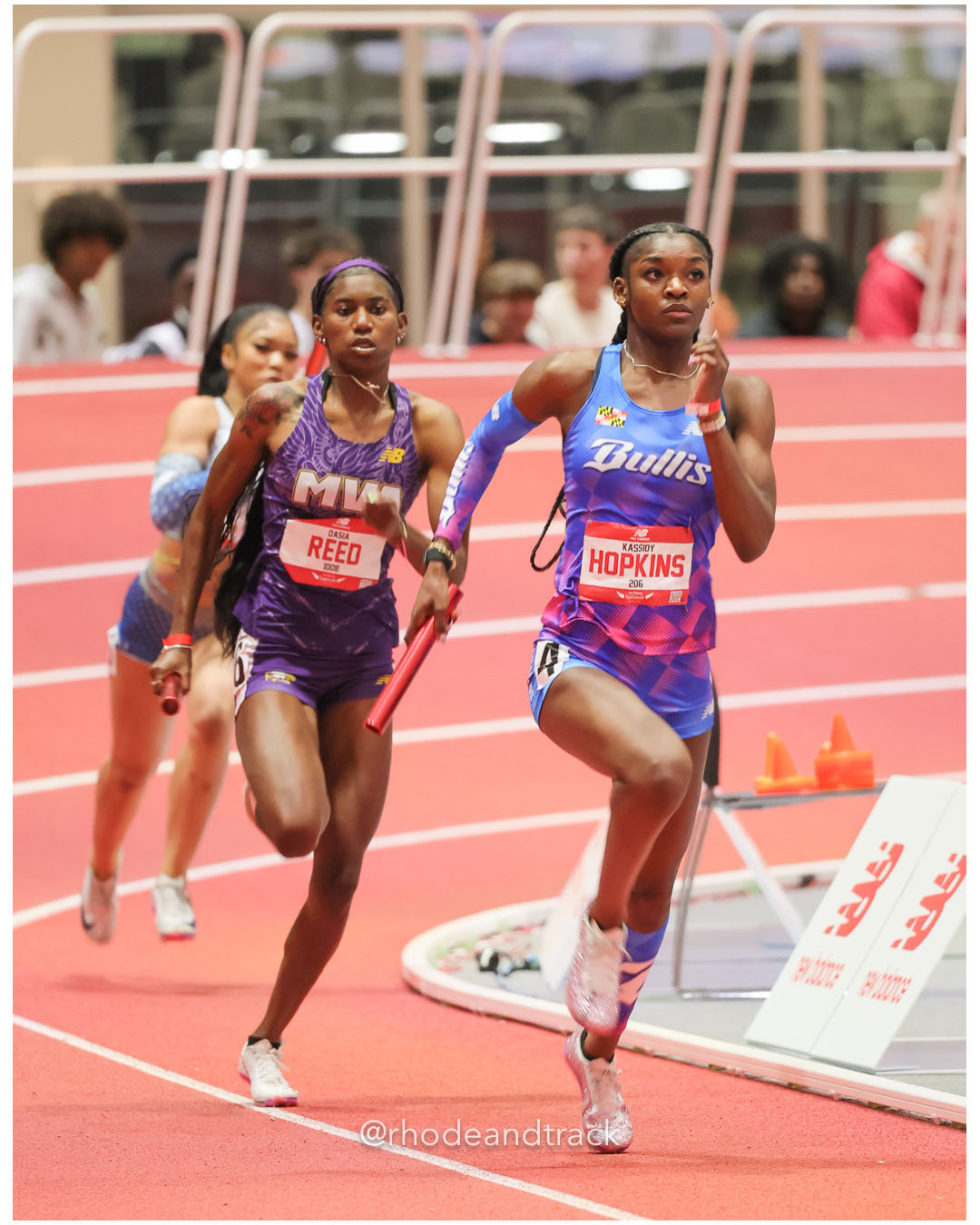 Kassidy Hopkins, Bullis - Girls 4x200m Relay - New Balance Indoor Nationals 2026 - the TRACK at New Balance - Boston, Massachusetts - March 14, 2026 File: ./dir-Girls-4x200m-Relay/260314-2026-New-Balance-Indoor-Nationals-Boston-MA-Saturday-700-296A8130.jpg Kassidy Hopkins, Bullis - Girls 4x200m Relay - New Balance Indoor Nationals 2026 - the TRACK at New Balance - Boston, Massachusetts - March…