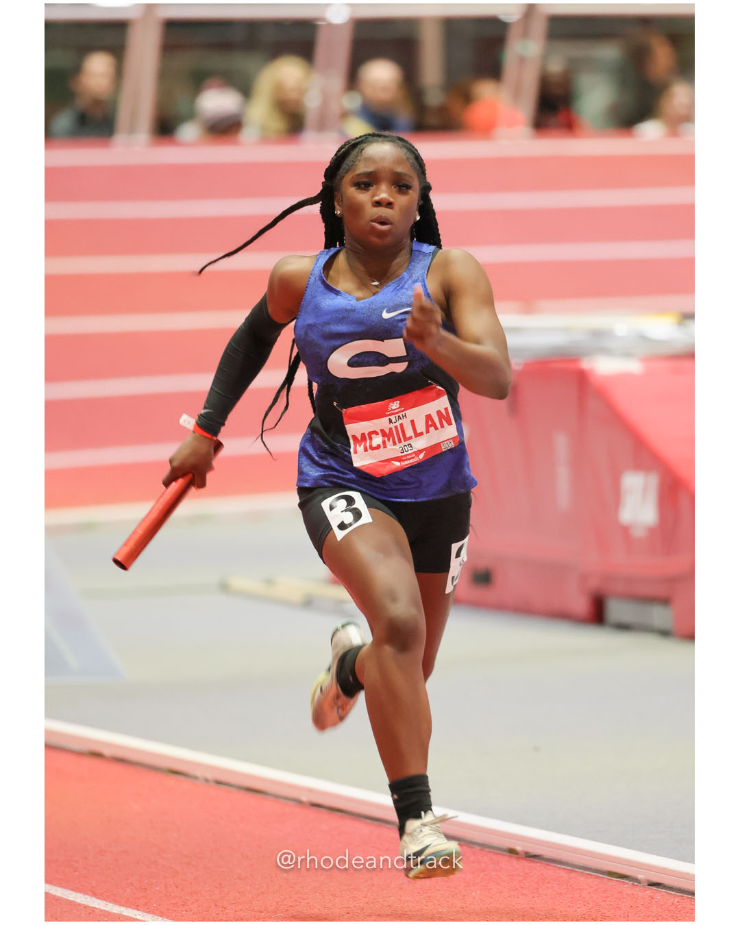 Ajah McMillan - Girls 4x200m Relay - New Balance Indoor Nationals 2026 - the TRACK at New Balance - Boston, Massachusetts - March 14, 2026 File: ./dir-Girls-4x200m-Relay/260314-2026-New-Balance-Indoor-Nationals-Boston-MA-Saturday-703-296A8200.jpg Ajah McMillan - Girls 4x200m Relay - New Balance Indoor Nationals 2026 - the TRACK at New Balance - Boston, Massachusetts - March 14, 2026…