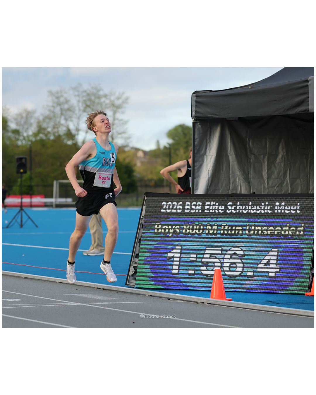 Robert Beato, Unattached, JR, #27 - BSR Elite Scholastic Meet - UMass Lowell - Lowell, Massachusetts - May 15, 2026 File: ./dir-Boys-800m/260515-2026-BSR-Elite-Scholastic-Meet-102-296A5165.jpg Robert Beato, Unattached, JR, #27 - BSR Elite Scholastic Meet - UMass Lowell - Lowell, Massachusetts - May 15, 2026 – 2026 BSR Elite Schola…