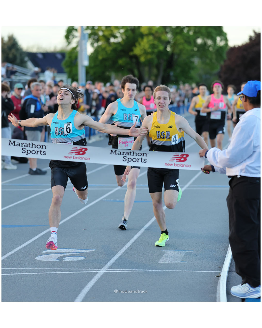 Joe Gustavson, New Hampshire, JR, #22 - Harry Flint, Massachusetts, SR, #23 - Nico Peukert, Massachusetts, SR, #24 - BSR Elite Scholastic Meet - UMass Lowell - Lowell, Massachusetts - May 15, 2026 File: ./dir-Boys-800m/260515-2026-BSR-Elite-Scholastic-Meet-221-296A1028.jpg Joe Gustavson, New Hampshire, JR, #22 - Harry Flint, Massachusetts, SR, #23 - Nico Peukert, Massachusetts, SR, #24 - BSR Elite Scholastic M…