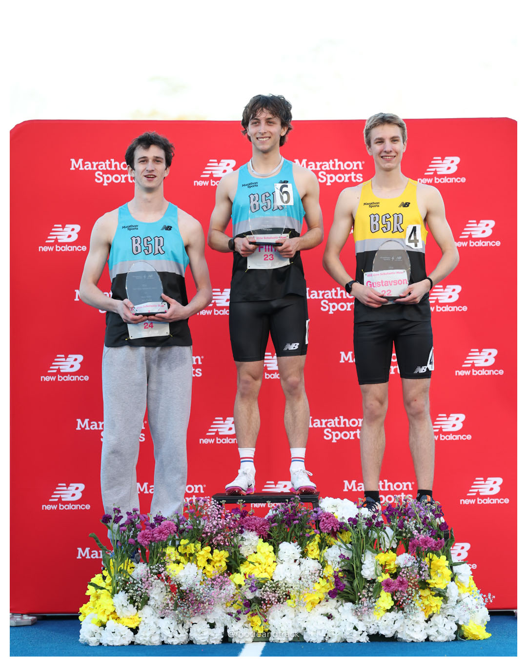 Harry Flint, Massachusetts, SR, #23 - Joe Gustavson, New Hampshire, JR, #22 - Nico Peukert, Massachusetts, SR, #24 - BSR Elite Scholastic Meet - UMass Lowell - Lowell, Massachusetts - May 15, 2026 File: ./dir-Boys-800m/260515-2026-BSR-Elite-Scholastic-Meet-231-062A0562.jpg Harry Flint, Massachusetts, SR, #23 - Joe Gustavson, New Hampshire, JR, #22 - Nico Peukert, Massachusetts, SR, #24 - BSR Elite Scholastic M…