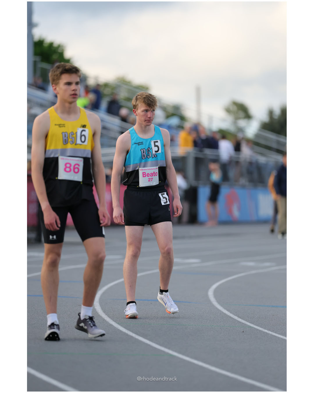 Joshua Twomey, Unattached, SR, #86 - Robert Beato, Unattached, JR, #27 - BSR Elite Scholastic Meet - UMass Lowell - Lowell, Massachusetts - May 15, 2026 File: ./dir-Boys-800m/260515-2026-BSR-Elite-Scholastic-Meet-86-296A4675.jpg Joshua Twomey, Unattached, SR, #86 - Robert Beato, Unattached, JR, #27 - BSR Elite Scholastic Meet - UMass Lowell - Lowell, Massachusetts -…