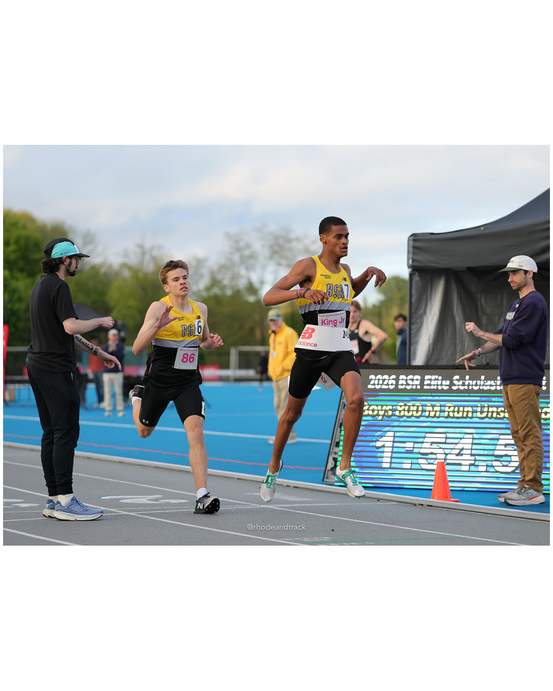 Maurice King Jr, Unattached, SR, #30 - Joshua Twomey, Unattached, SR, #86 - BSR Elite Scholastic Meet - UMass Lowell - Lowell, Massachusetts - May 15, 2026 File: ./dir-Boys-800m/260515-2026-BSR-Elite-Scholastic-Meet-99-296A5105.jpg Maurice King Jr, Unattached, SR, #30 - Joshua Twomey, Unattached, SR, #86 - BSR Elite Scholastic Meet - UMass Lowell - Lowell, Massachusett…