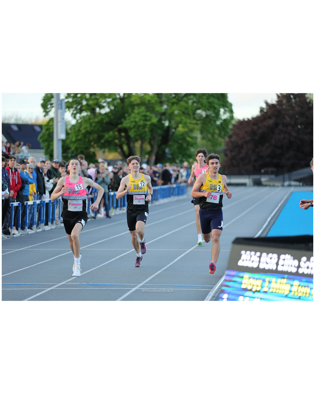 NATHAN PALMIERI, TITANS TC, JR, #19 - Greyson Duane, Volante Running, JR, #16 - Henry McDonnell, Unattached, JR, #78 - BSR Elite Scholastic Meet - UMass Lowell - Lowell, Massachusetts - May 15, 2026 File: ./dir-Boys-Mile/260515-2026-BSR-Elite-Scholastic-Meet-153-296A8383.jpg NATHAN PALMIERI, TITANS TC, JR, #19 - Greyson Duane, Volante Running, JR, #16 - Henry McDonnell, Unattached, JR, #78 - BSR Elite Scholastic…