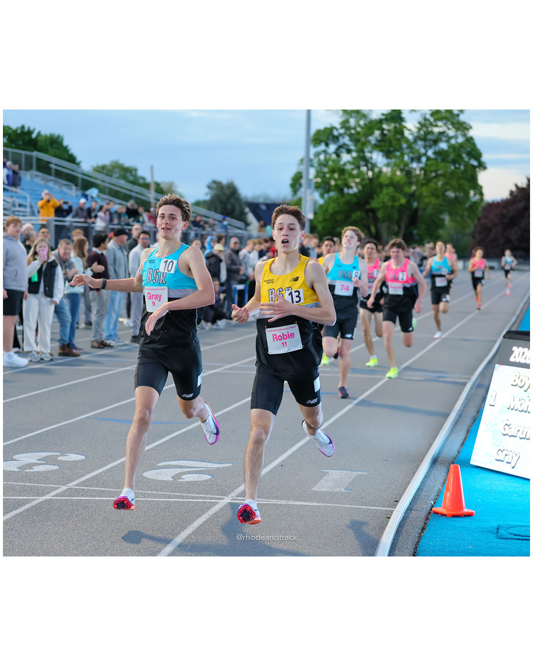 Jason Robie, New Hampshire, JR, #11 - Sean Gray, Rhode Island, SR, #9 - BSR Elite Scholastic Meet - UMass Lowell - Lowell, Massachusetts - May 15, 2026 File: ./dir-Boys-Mile/260515-2026-BSR-Elite-Scholastic-Meet-360-296A7380.jpg Jason Robie, New Hampshire, JR, #11 - Sean Gray, Rhode Island, SR, #9 - BSR Elite Scholastic Meet - UMass Lowell - Lowell, Massachusetts -…