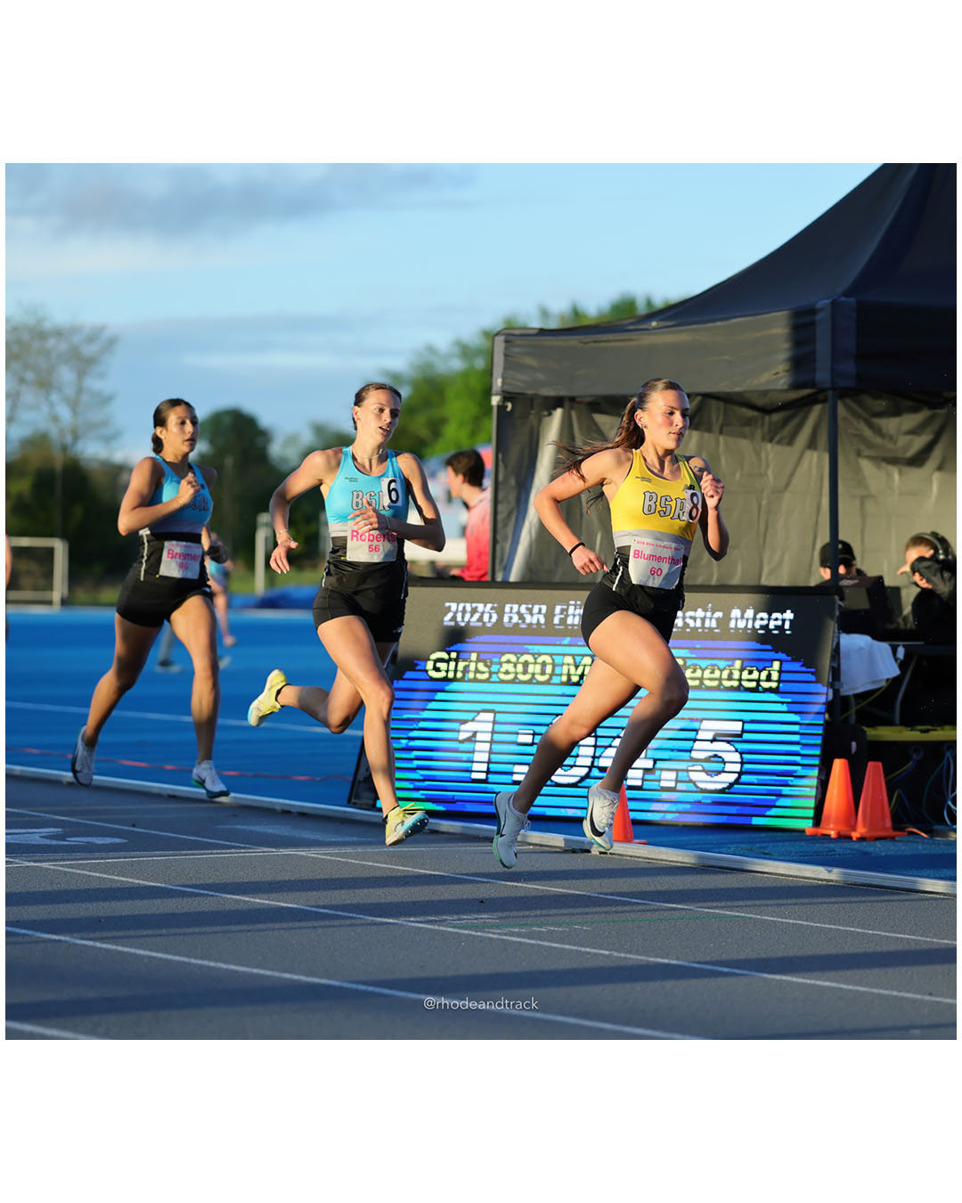 Izzy Bremer, New Hampshire, JR, #66 - Penny Blumenthal, Massachusetts, SR, #60 - Sarah Roberts, Connecticut, SR, #56 - BSR Elite Scholastic Meet - UMass Lowell - Lowell, Massachusetts - May 15, 2026 File: ./dir-Girls-800m/260515-2026-BSR-Elite-Scholastic-Meet-189-296A9870.jpg Izzy Bremer, New Hampshire, JR, #66 - Penny Blumenthal, Massachusetts, SR, #60 - Sarah Roberts, Connecticut, SR, #56 - BSR Elite Scholastic…