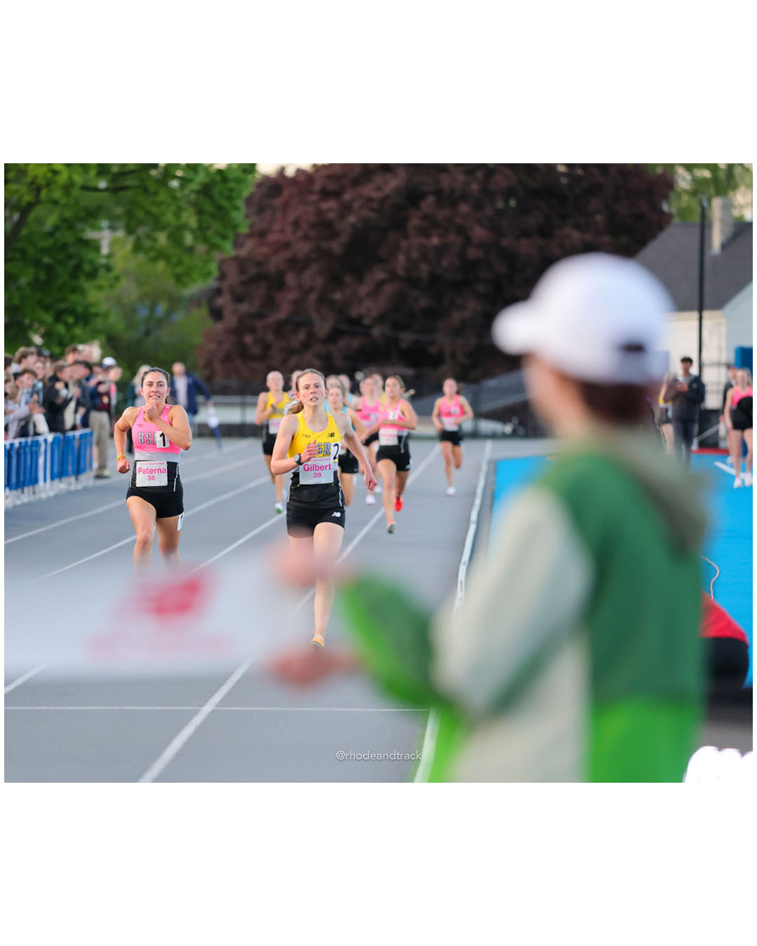 Chase Gilbert, Connecticut, SR, #39 - Alexis Paterna, New Hampshire, JR, #38 - BSR Elite Scholastic Meet - UMass Lowell - Lowell, Massachusetts - May 15, 2026 File: ./dir-Girls-Mile/260515-2026-BSR-Elite-Scholastic-Meet-285-296A3469.jpg Chase Gilbert, Connecticut, SR, #39 - Alexis Paterna, New Hampshire, JR, #38 - BSR Elite Scholastic Meet - UMass Lowell - Lowell, Massachus…