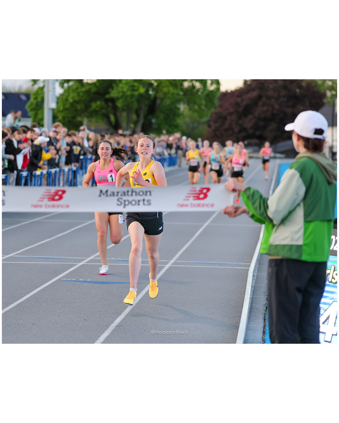 Chase Gilbert, Connecticut, SR, #39 - Alexis Paterna, New Hampshire, JR, #38 - BSR Elite Scholastic Meet - UMass Lowell - Lowell, Massachusetts - May 15, 2026 File: ./dir-Girls-Mile/260515-2026-BSR-Elite-Scholastic-Meet-287-296A3575.jpg Chase Gilbert, Connecticut, SR, #39 - Alexis Paterna, New Hampshire, JR, #38 - BSR Elite Scholastic Meet - UMass Lowell - Lowell, Massachus…