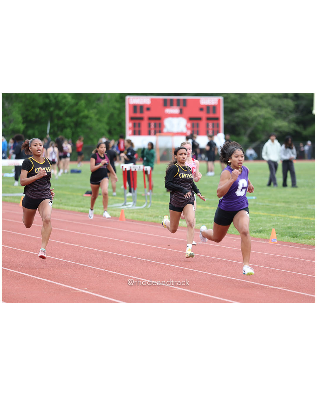 Jola Fox, Classical High School, 9 - Aubre Batista, Central High School, 9 - Massivel Nunoz, Central High School, 11 - 2026 Class A Outdoor Track Championships - Coventry High School - Coventry, Rhode Island - May 24, 2026 File: ./dir-100m-Dash/260523-2026-Class-A-Outdoor-Track-Championships-Coventry-297-062A2903.jpg Jola Fox, Classical High School, 9 - Aubre Batista, Central High School, 9 - Massivel Nunoz, Central High School, 11 - 2026 Class A Outdoor…