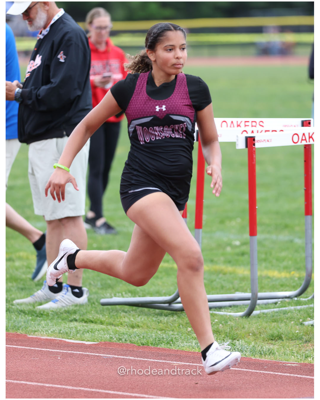 Janiah Ramierez, Woonsocket High School - 2026 Class A Outdoor Track Championships - Coventry High School - Coventry, Rhode Island - May 24, 2026 File: ./dir-100m-Dash/260523-2026-Class-A-Outdoor-Track-Championships-Coventry-302-062A2936.jpg Janiah Ramierez, Woonsocket High School - 2026 Class A Outdoor Track Championships - Coventry High School - Coventry, Rhode Island - May 24…