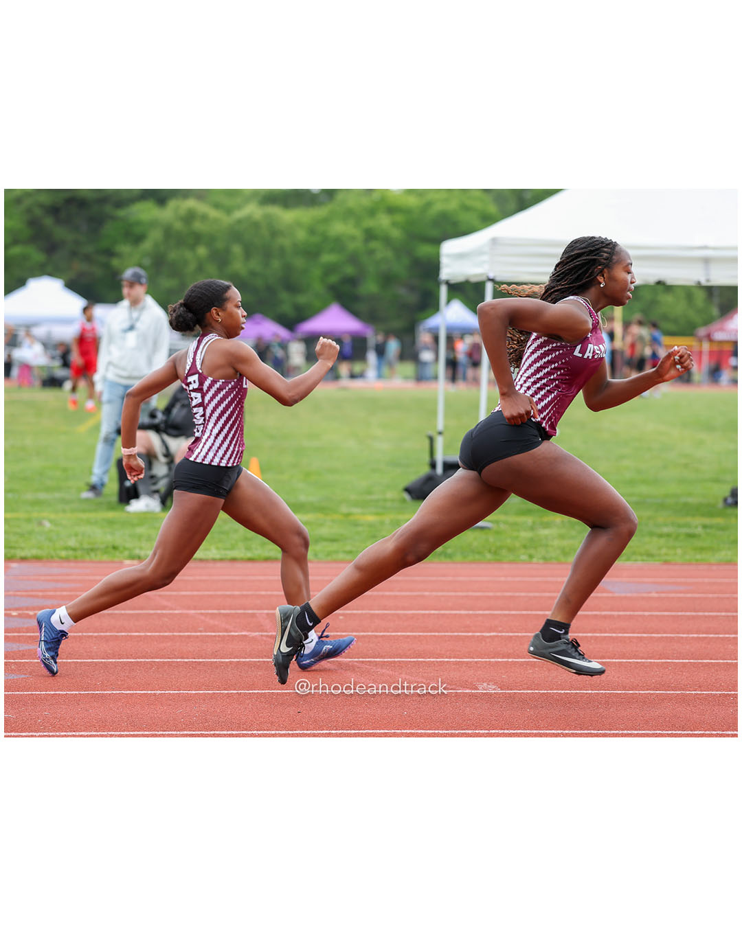 Deyehla Debrito-Zuendoki, La Salle Academy, 10 - Arielle Ainabe, La Salle Academy, 10 - 2026 Class A Outdoor Track Championships - Coventry…