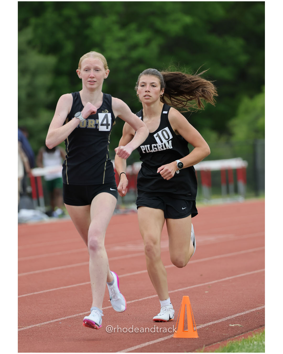 Abbie Tighe, North Kingstown High School, 11 - Aubrey Jarvis, Pilgrim High School, 9 - 2026 Class A Outdoor Track Championships - Coventry…