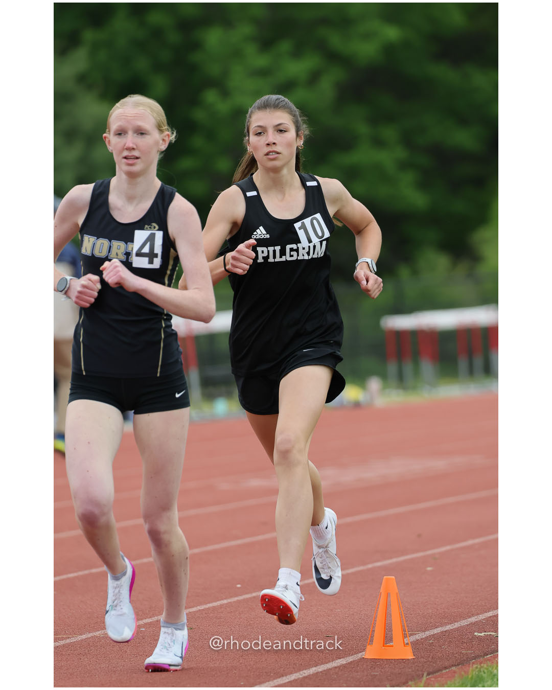 Aubrey Jarvis, Pilgrim High School, 9 - Abbie Tighe, North Kingstown High School, 11 - 2026 Class A Outdoor Track Championships - Coventry…