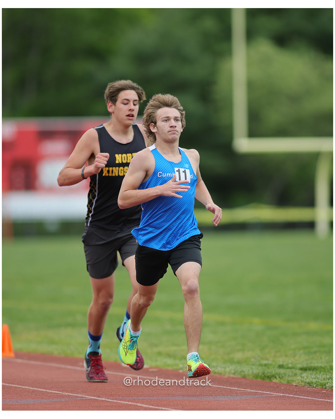 Gavin Shipperley, North Kingstown High School, 12 - Jonathan Stowik, Cumberland, 9 - 2026 Class A Outdoor Track Championships - Coventry Hi…
