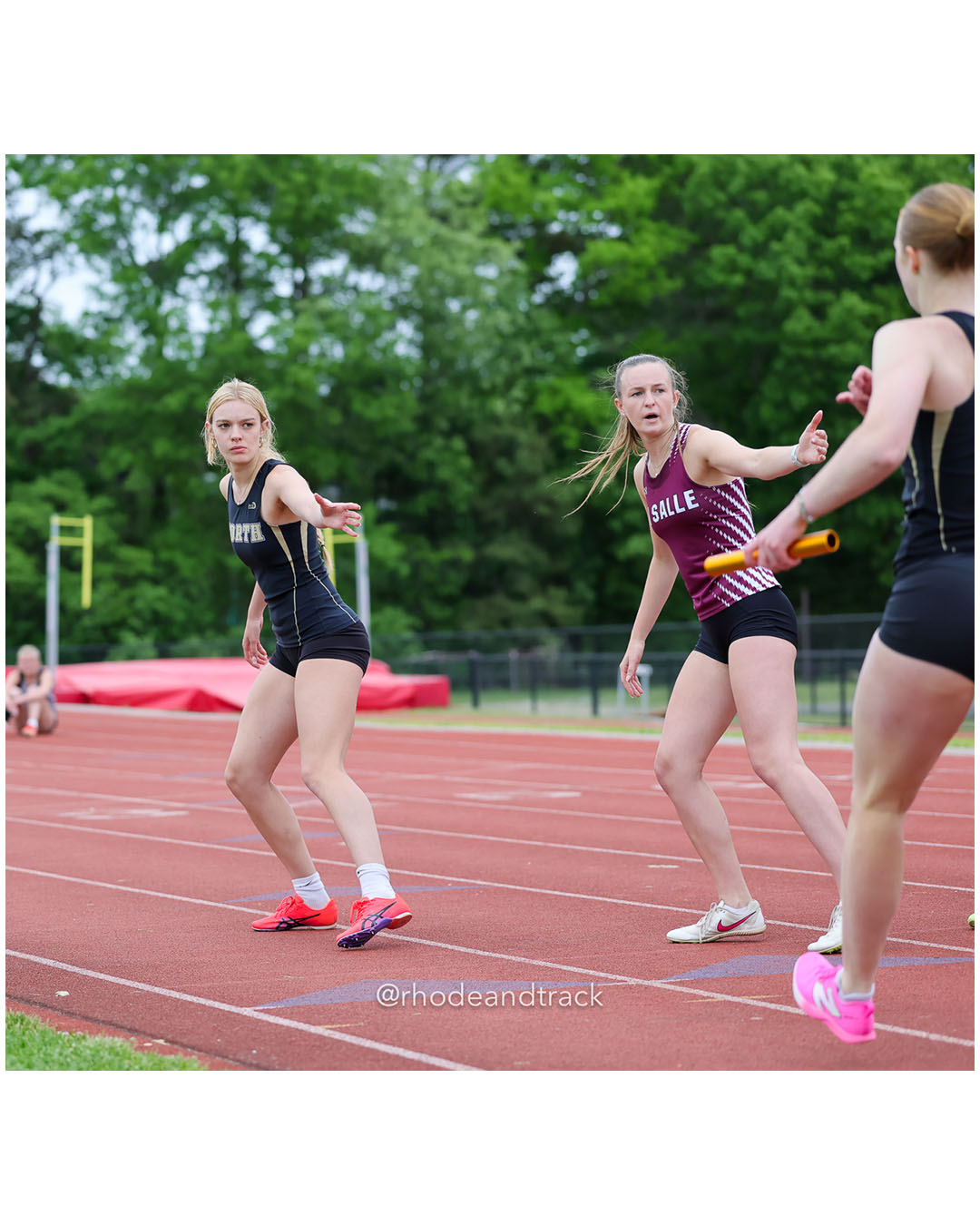 North Kingstown High School, North Kingstown High School - La Salle Academy, La Salle Academy - 2026 Class A Outdoor Track Championships - Coventry High School - Coventry, Rhode Island - May 23, 2026 File: ./dir-4x400m-Relay/260523-2026-Class-A-Outdoor-Track-Championships-Coventry-850-296A1026.jpg North Kingstown High School, North Kingstown High School - La Salle Academy, La Salle Academy - 2026 Class A Outdoor Track Championships -…