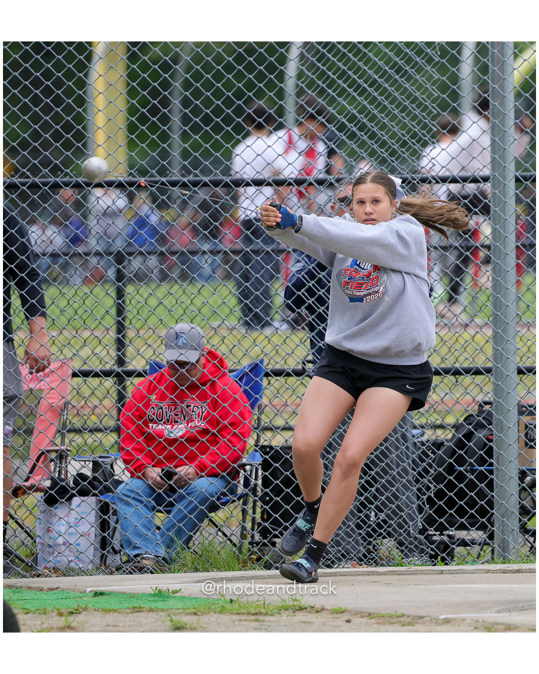 Girls Hammer - 2026 Class A Outdoor Track Championships - Coventry High School - Coventry, Rhode Island - May 23, 2026 – 2026 RI Class A Ou…