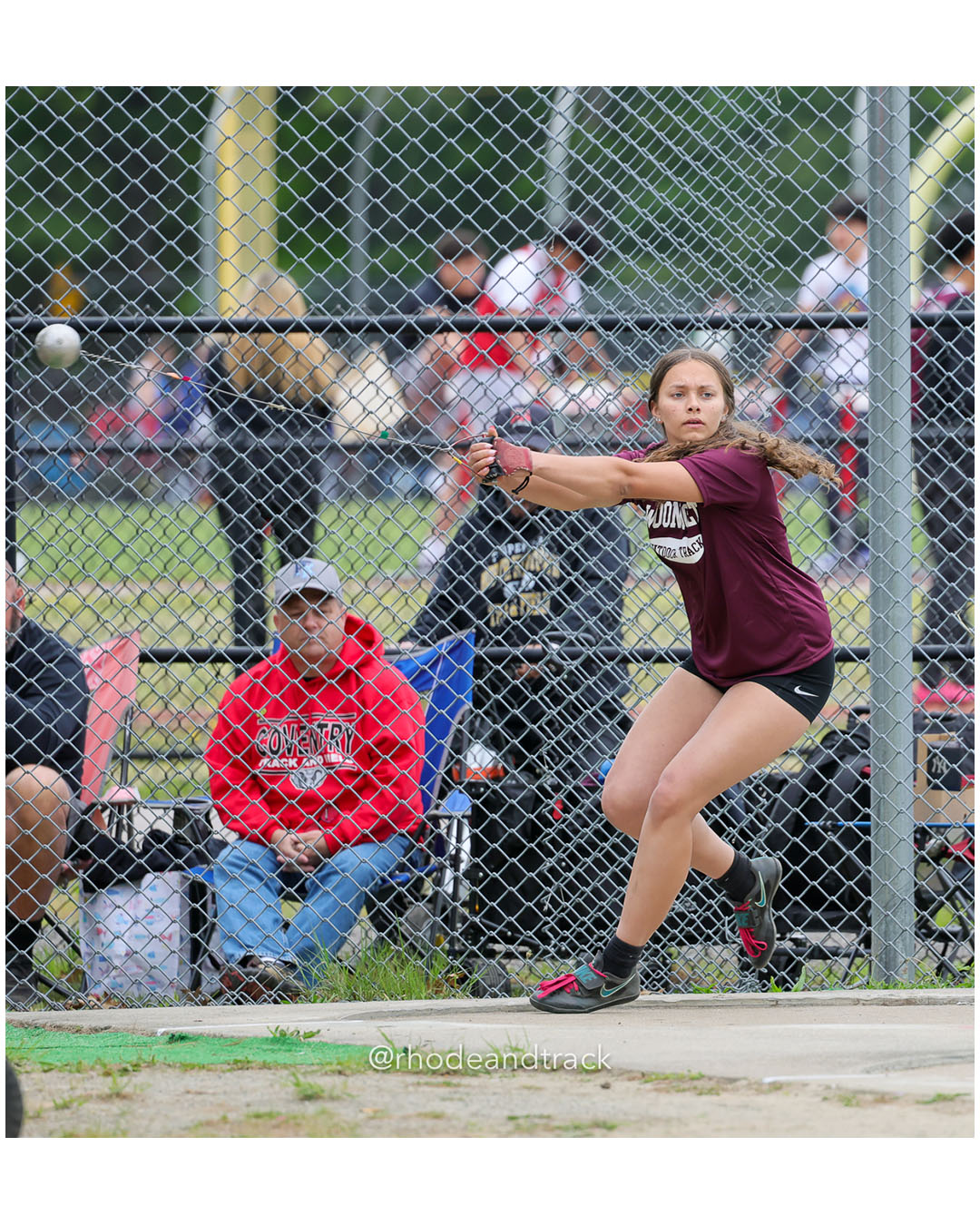 Girls Hammer - 2026 Class A Outdoor Track Championships - Coventry High School - Coventry, Rhode Island - May 23, 2026 – 2026 RI Class A Ou…