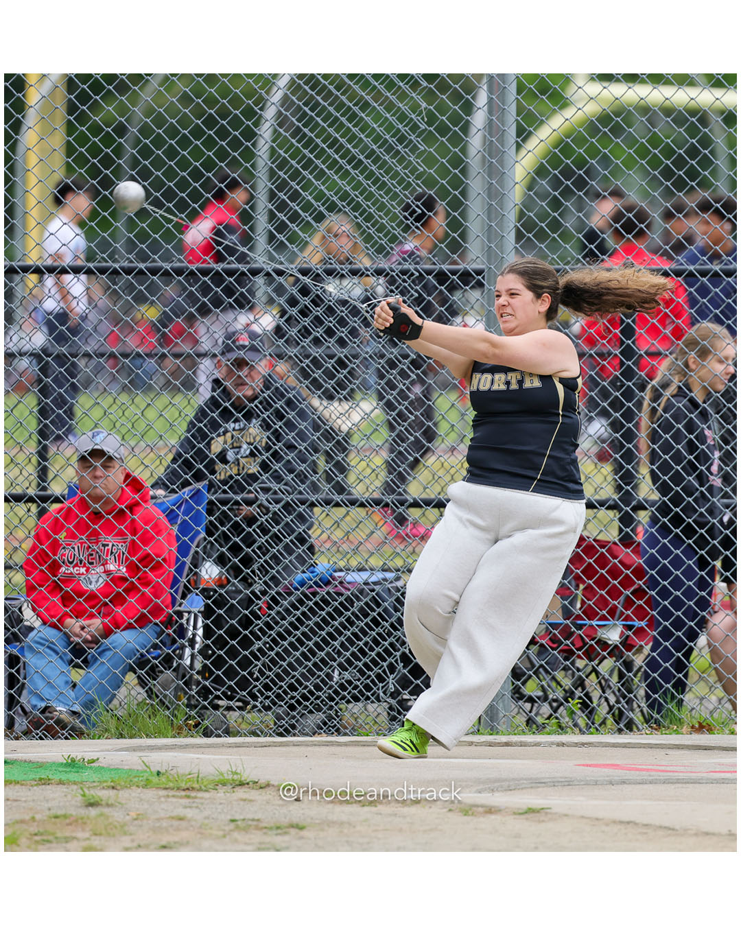 Girls Hammer - 2026 Class A Outdoor Track Championships - Coventry High School - Coventry, Rhode Island - May 23, 2026 – 2026 RI Class A Ou…