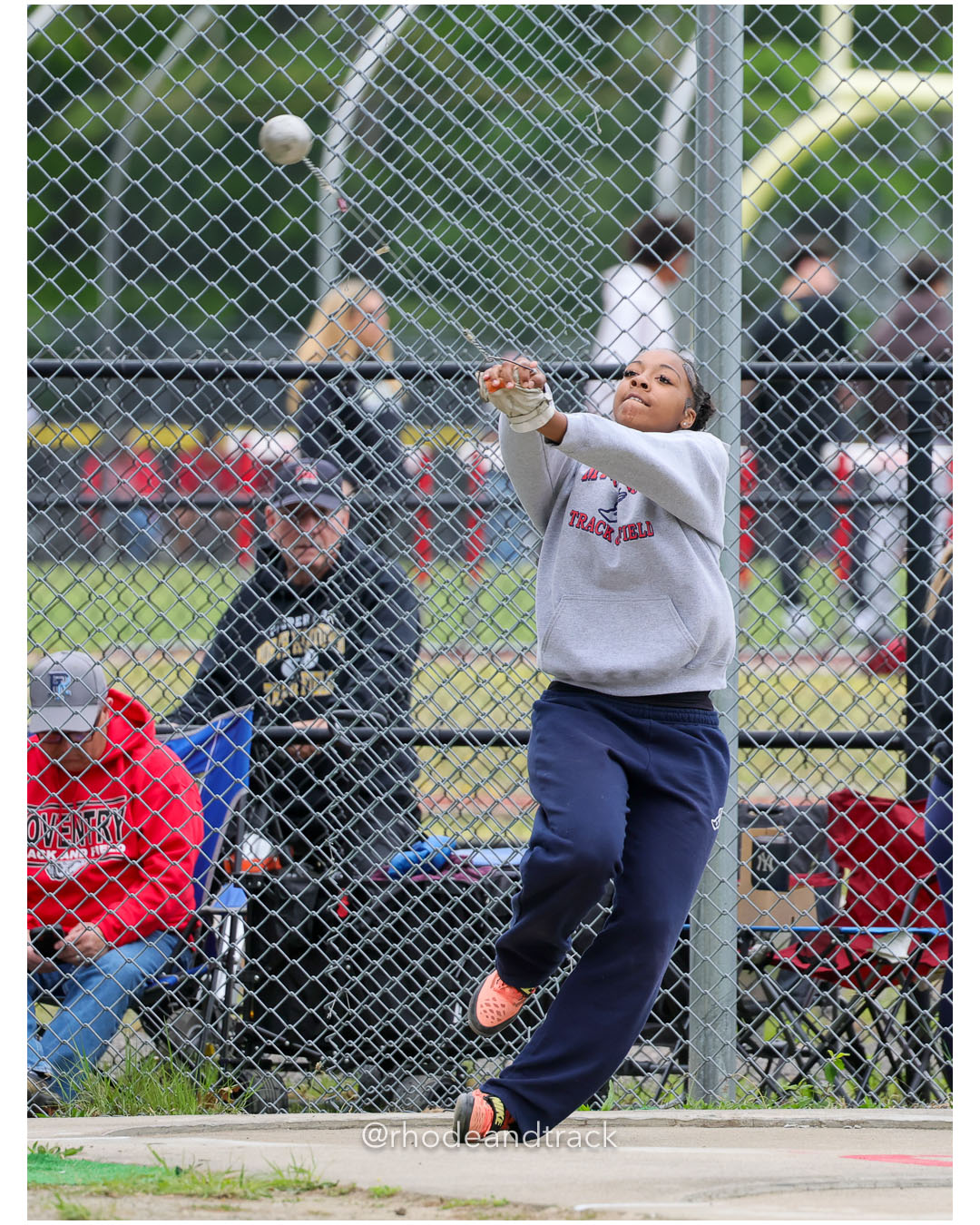 Girls Hammer - 2026 Class A Outdoor Track Championships - Coventry High School - Coventry, Rhode Island - May 23, 2026 – 2026 RI Class A Ou…